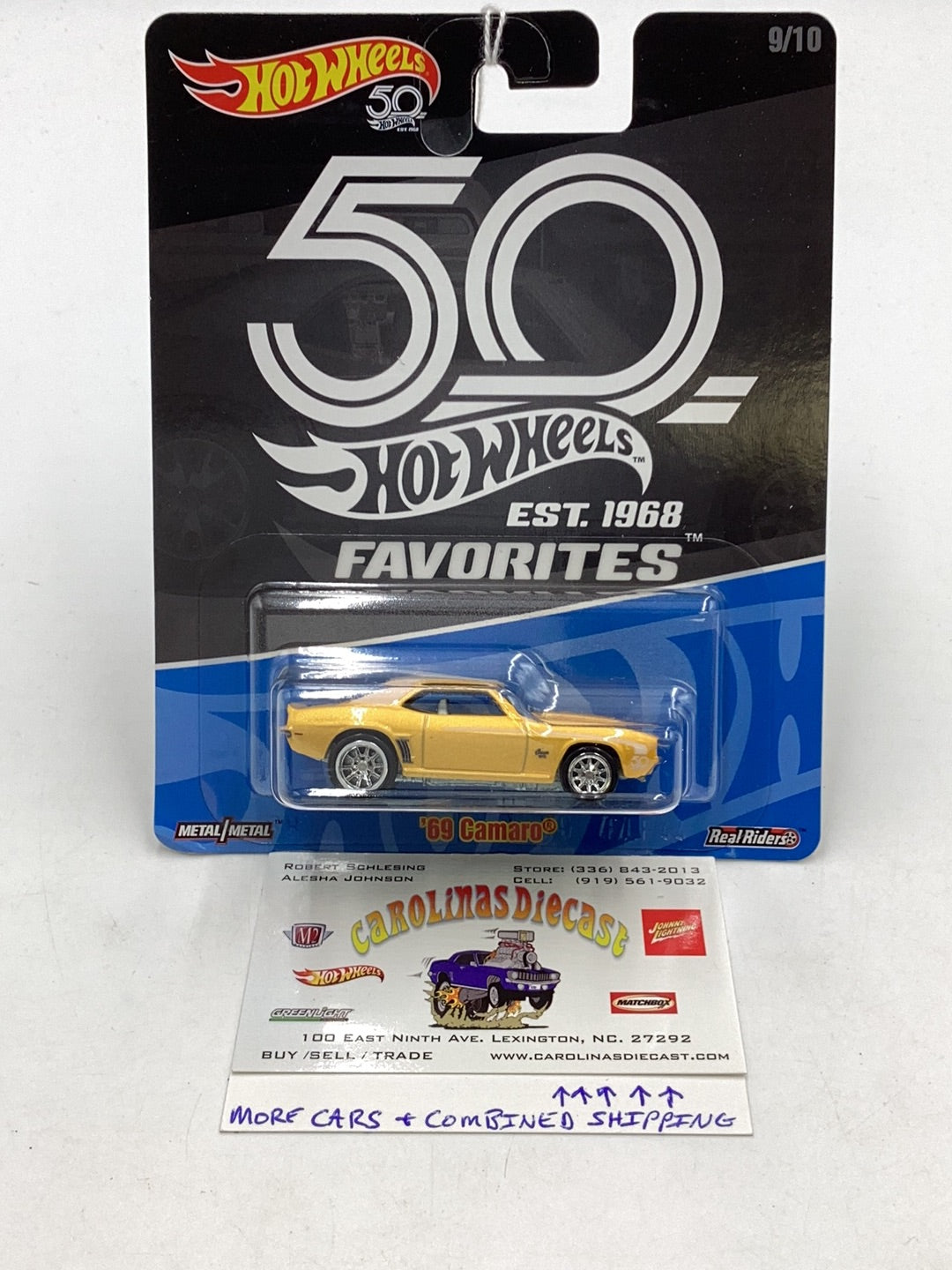 Hot wheels 50th favorites 69 Camaro 9/10 245M – carolinasdiecast