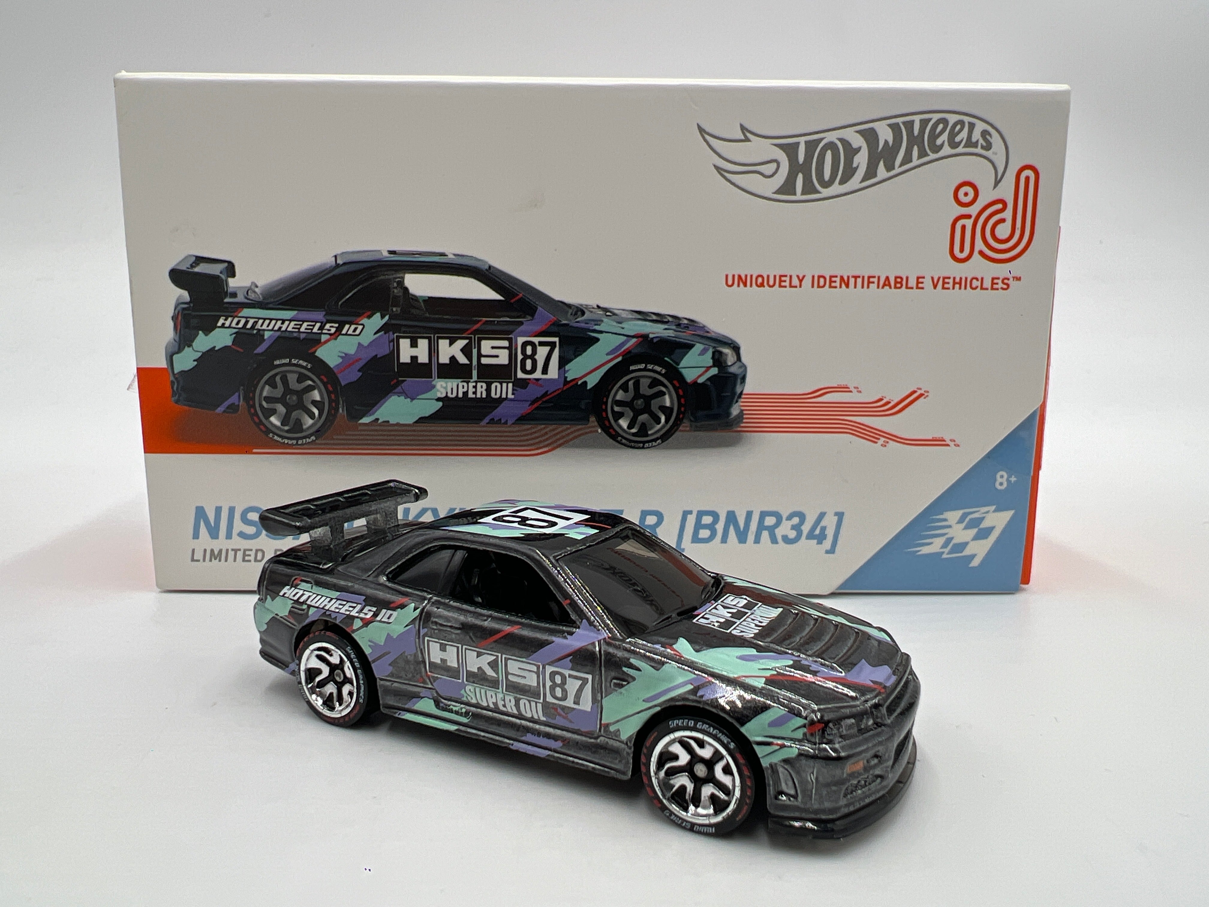 Hot Wheels iD Speed Graphics Series 2 #3 Nissan Skyline GT-R BNR34