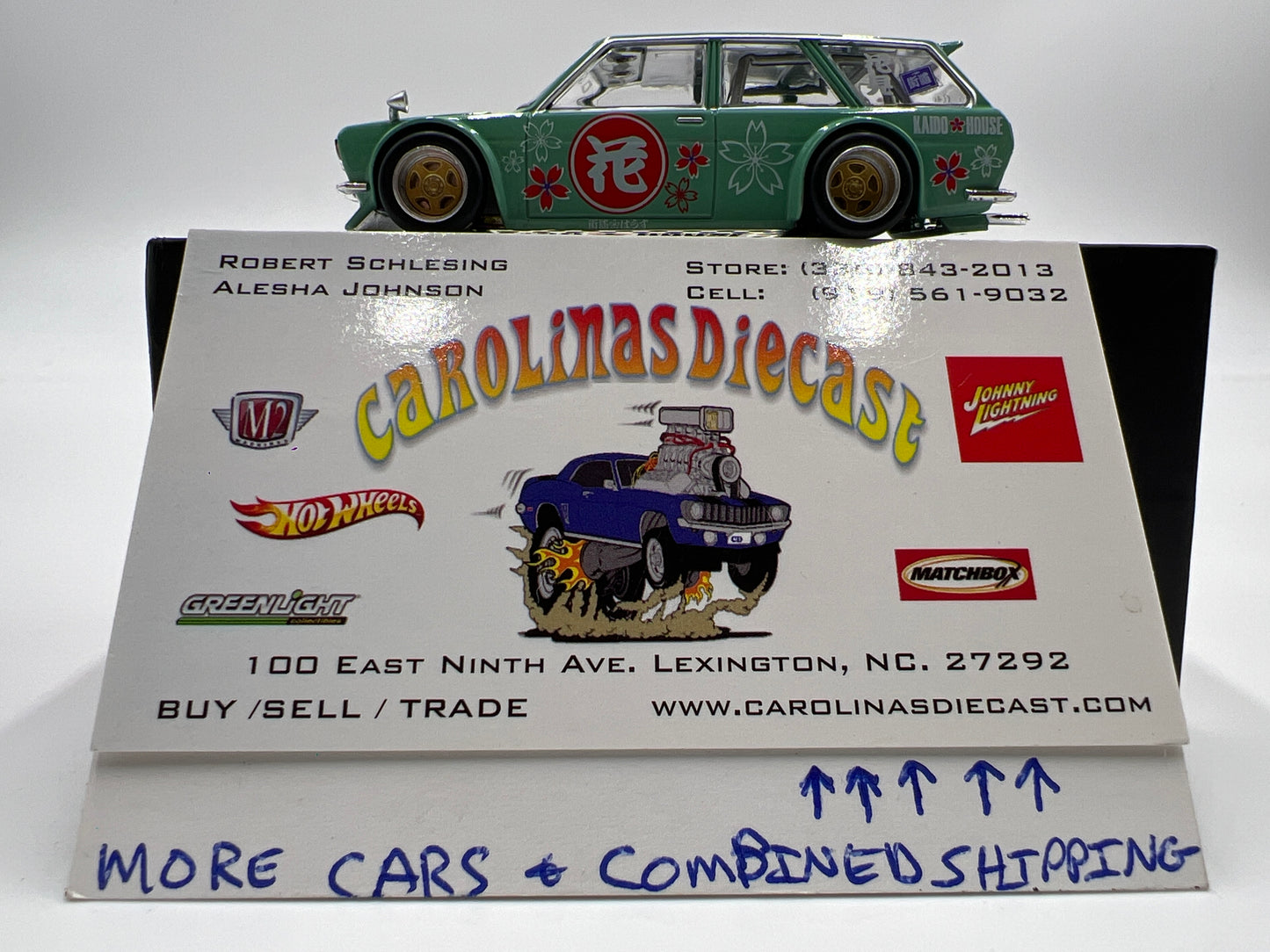 Mini GT Kaido House #013 Datsun 510 Wagon Green
