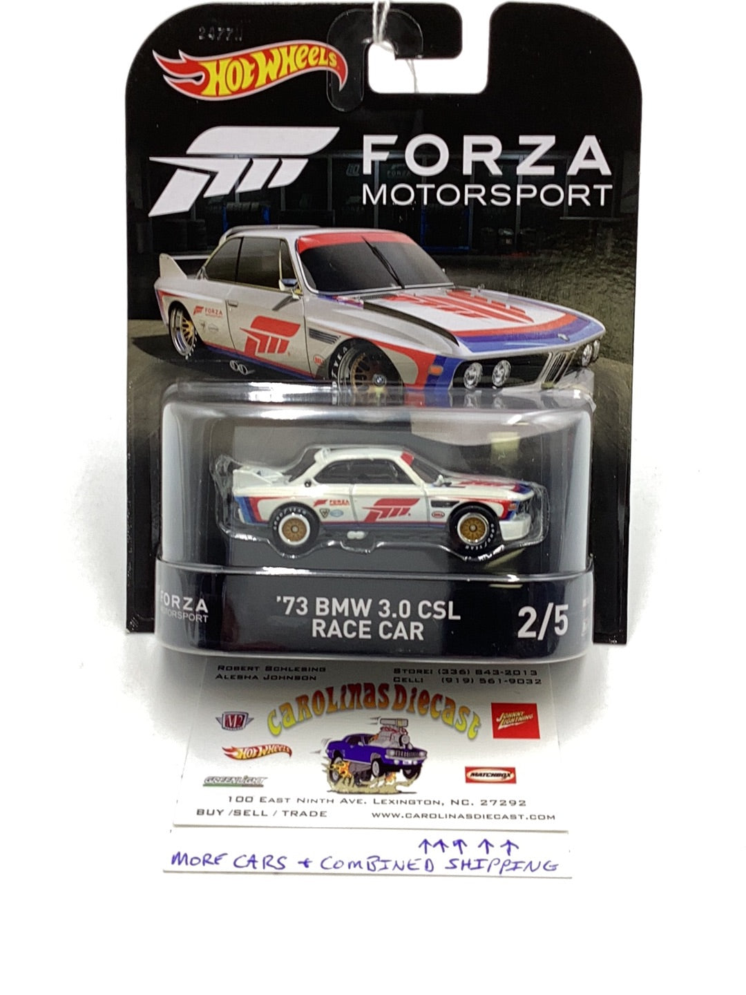 Hot store Wheels Forza Motorsport '73 BMW 3.0 CSL Race Car