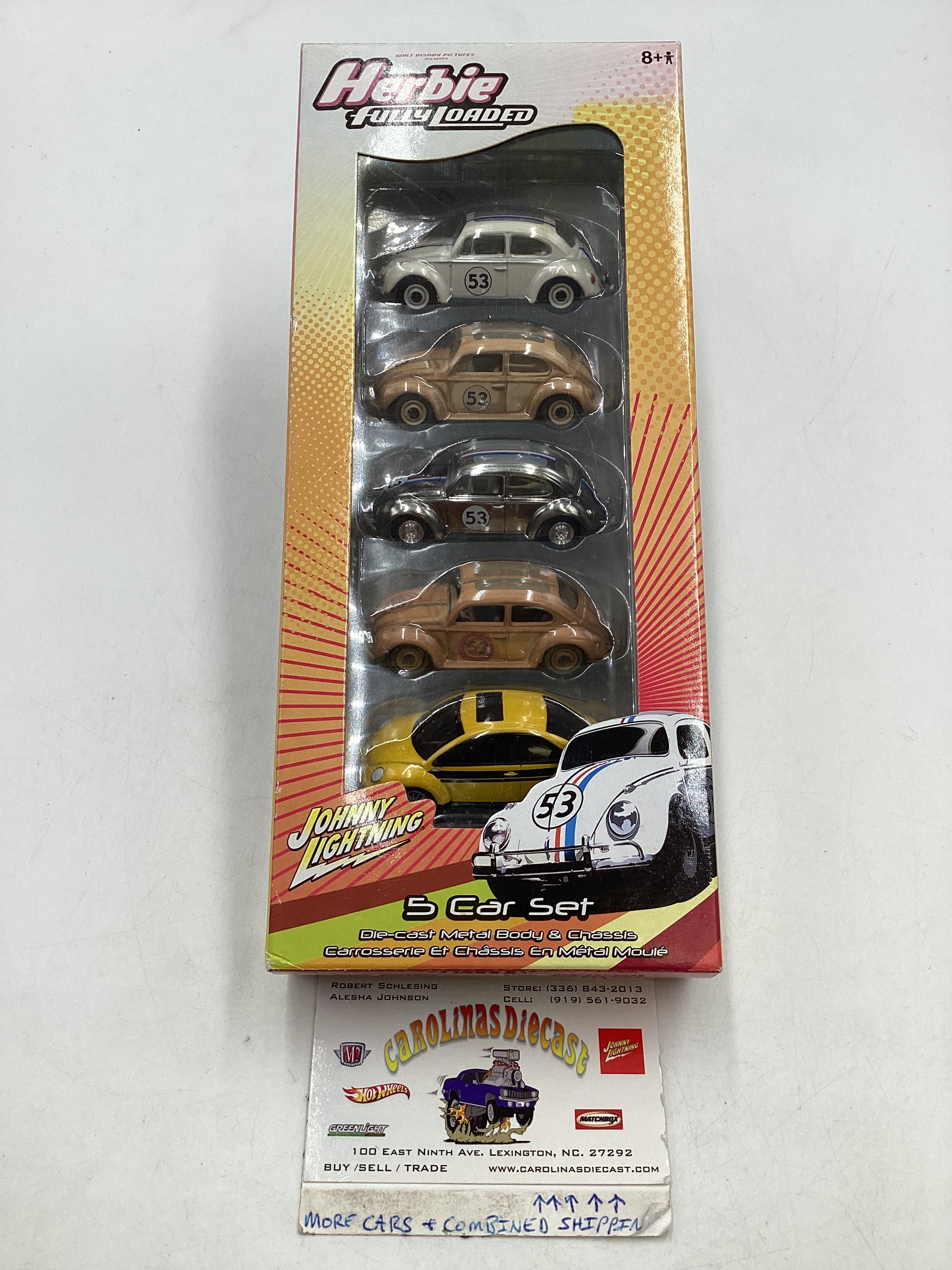 JOHNNY LIGHTNING 1:64 shops HERBIE FULLY LOADED 5 PACK VOLKSWAGEN SET