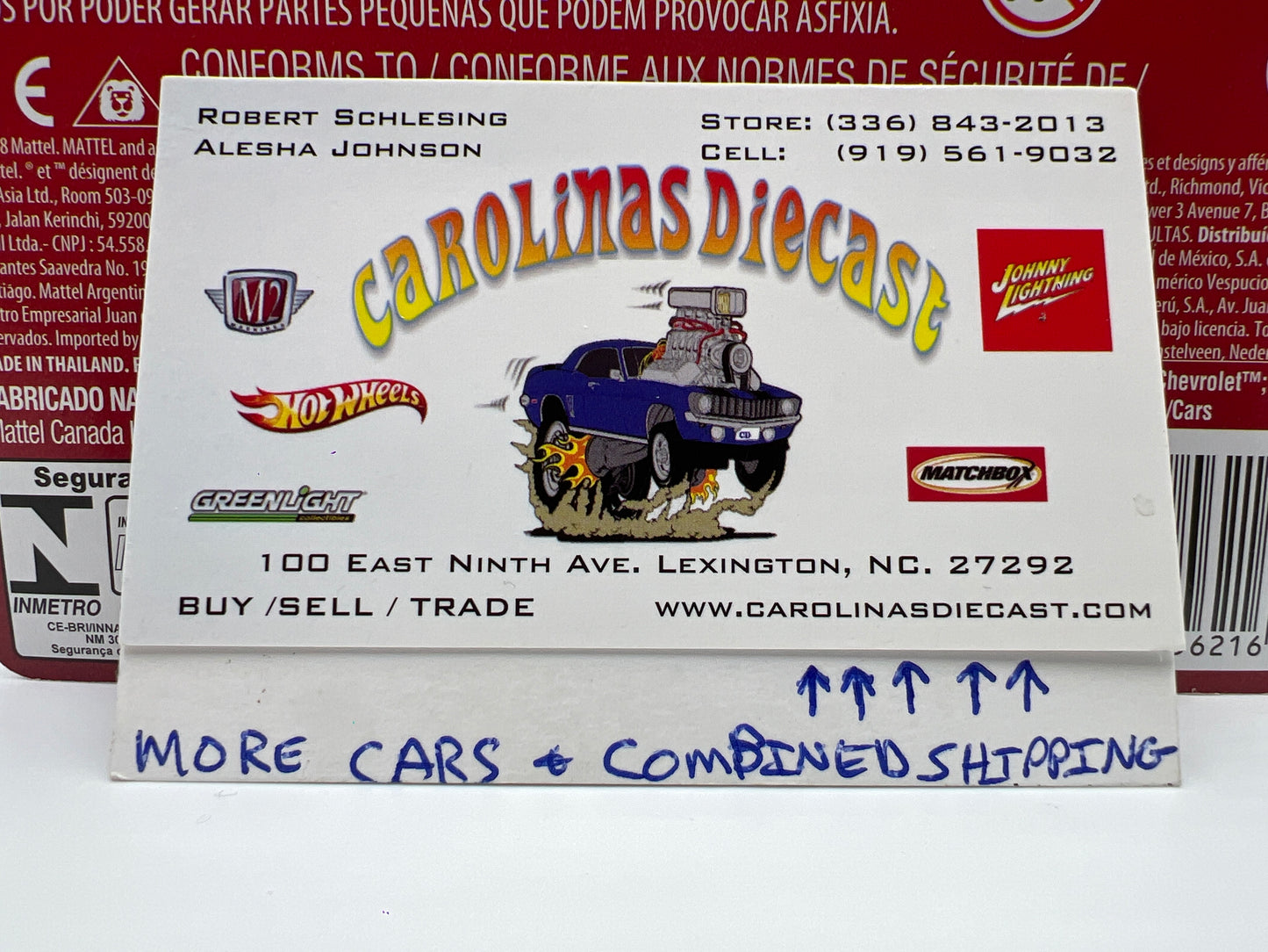 Disney Pixar Cars Scavenger Hunt Chase Metallic Rex Revler #80 140D