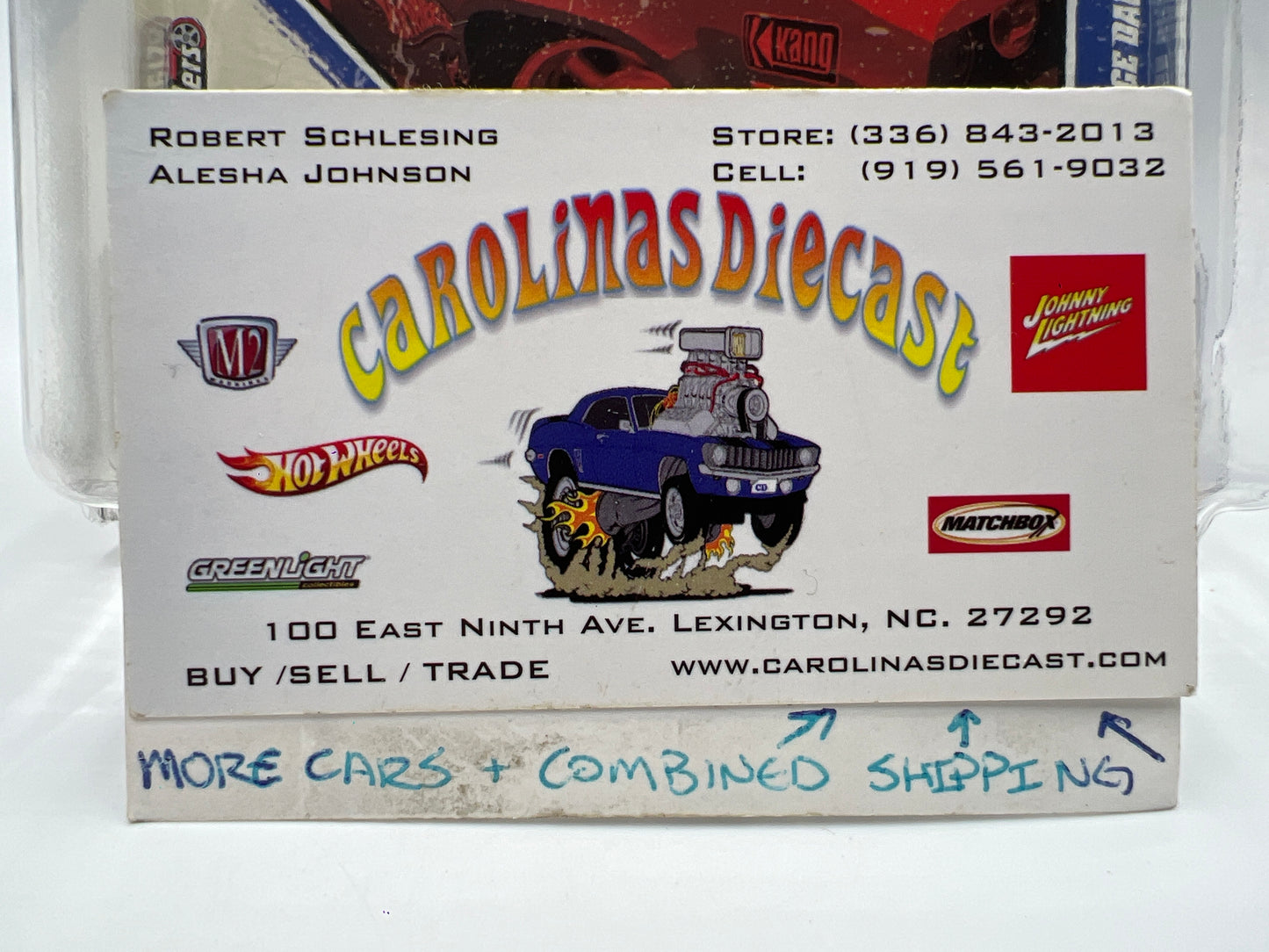 Hot Wheels Premium Vintage Racing #7 Shirley Shahans 68 Dodge Dart Blue/White Drag-On Lady W/Protector