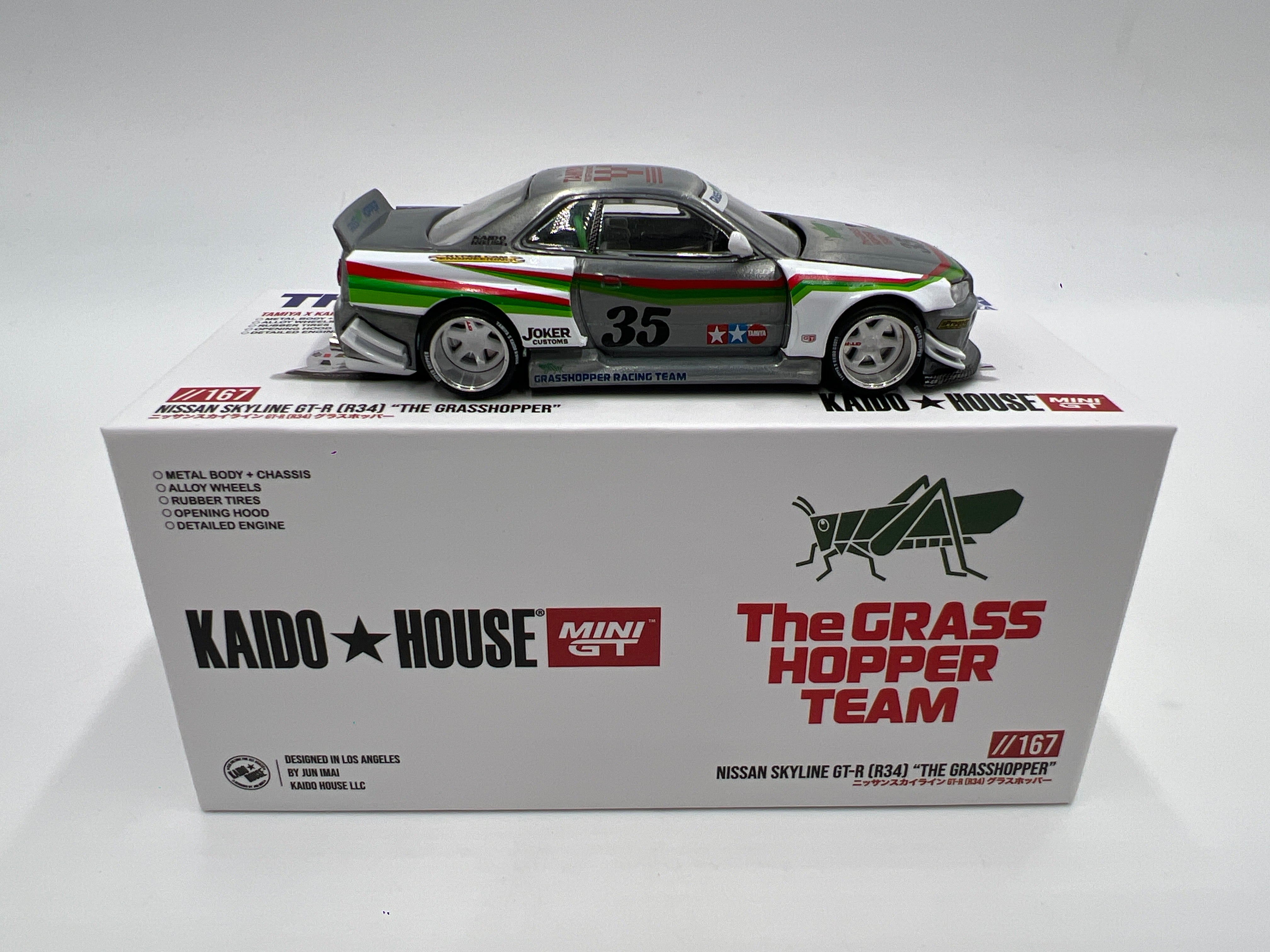 Mini GT Kaido House x Tamiya Collab #167 CHASE Nissan Skyline GT-R