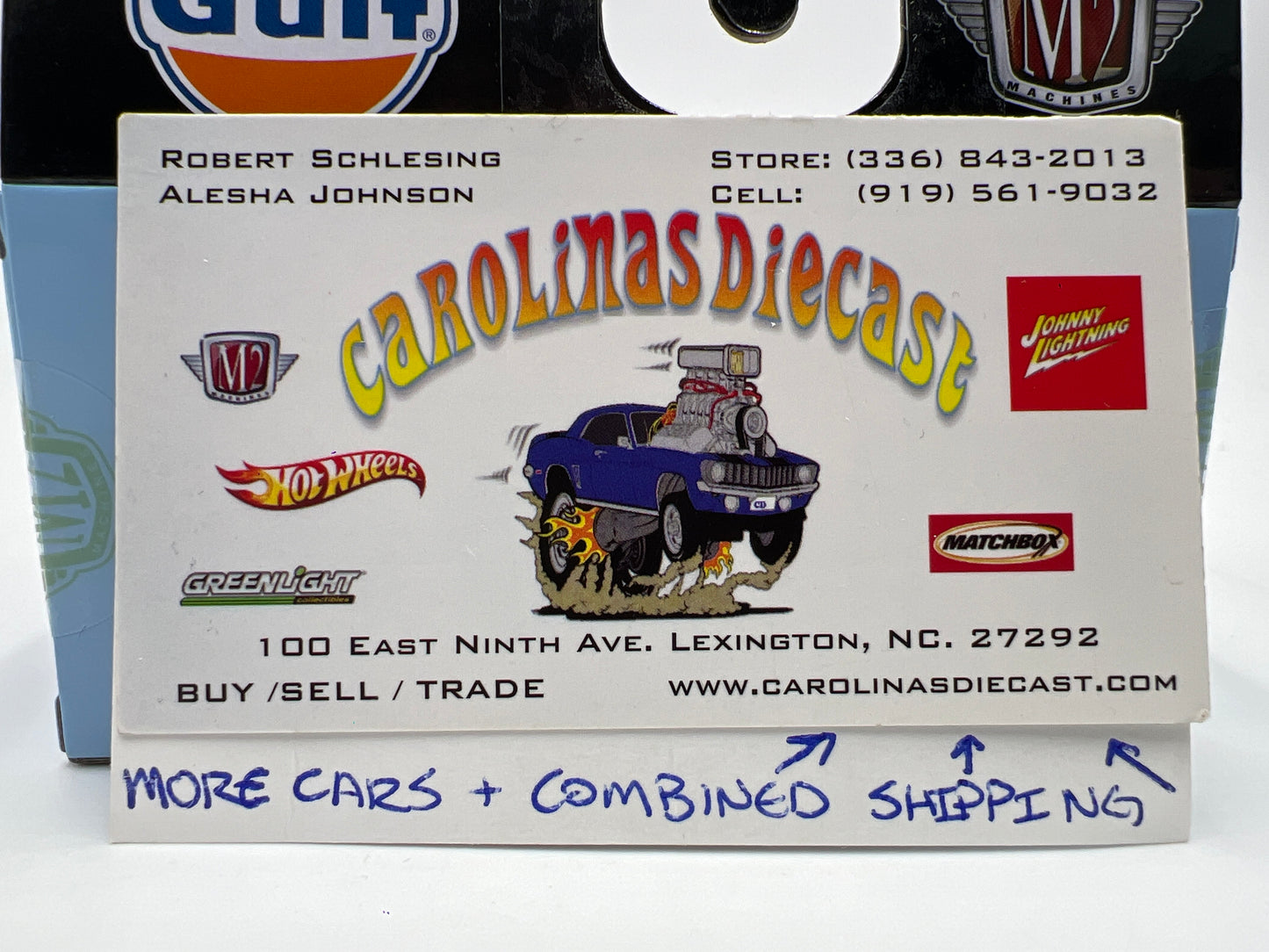 M2 Machines Walmart Exclusive Gulf Set 1970 Dodge Challenger T/A Gulf Blue WMTS19