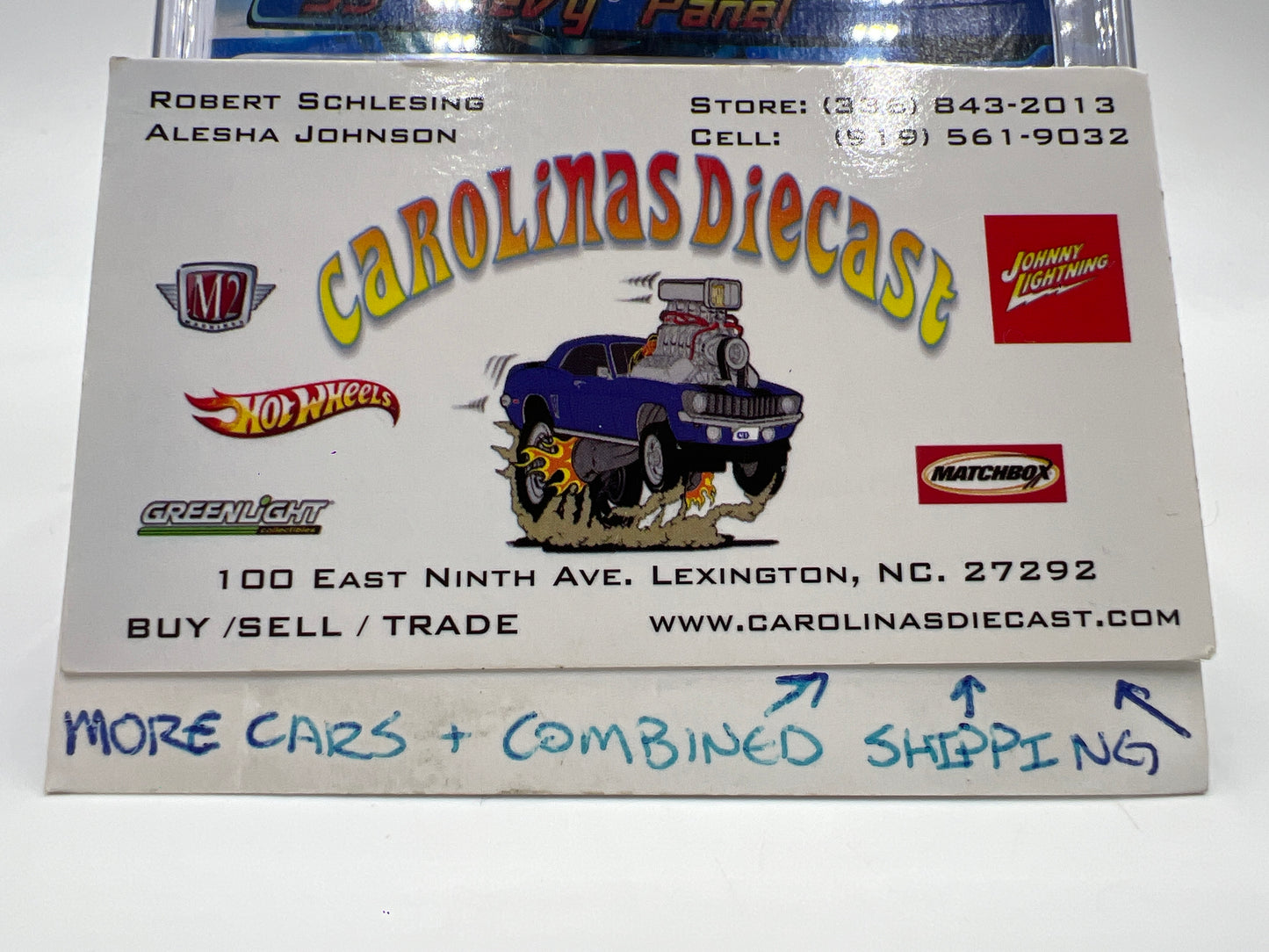 2006 Hot Wheels Mystery Car #222 55 Chevy Panel Real Riders W/Protector Cracked Blister