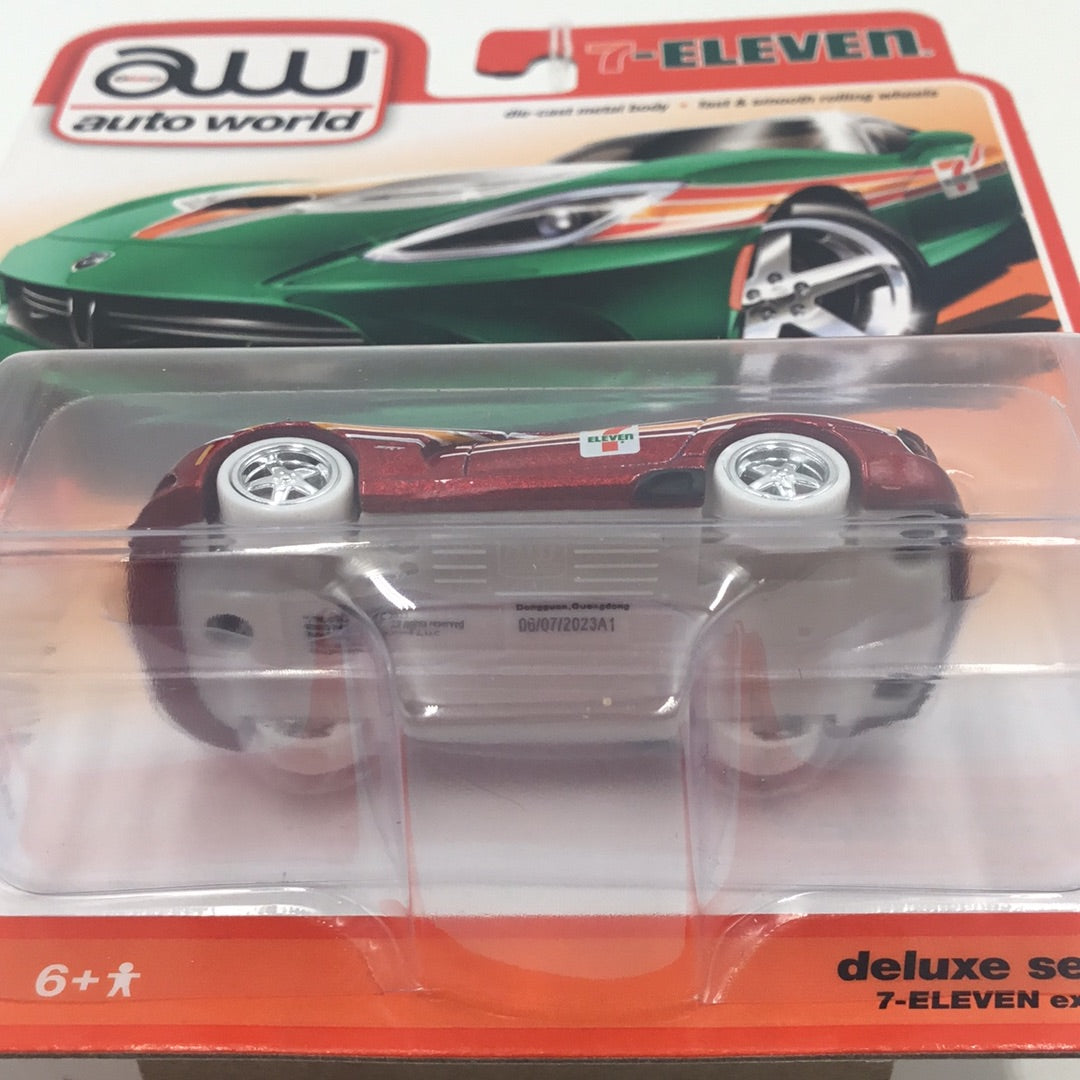 Auto world 7-Eleven 7-11 2012 Dodge Viper ultra red chase