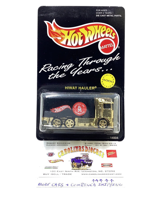 Hot Wheels 1995 Racing Through The Years Hiway Hauler 1 of 8000 #14904 with protector