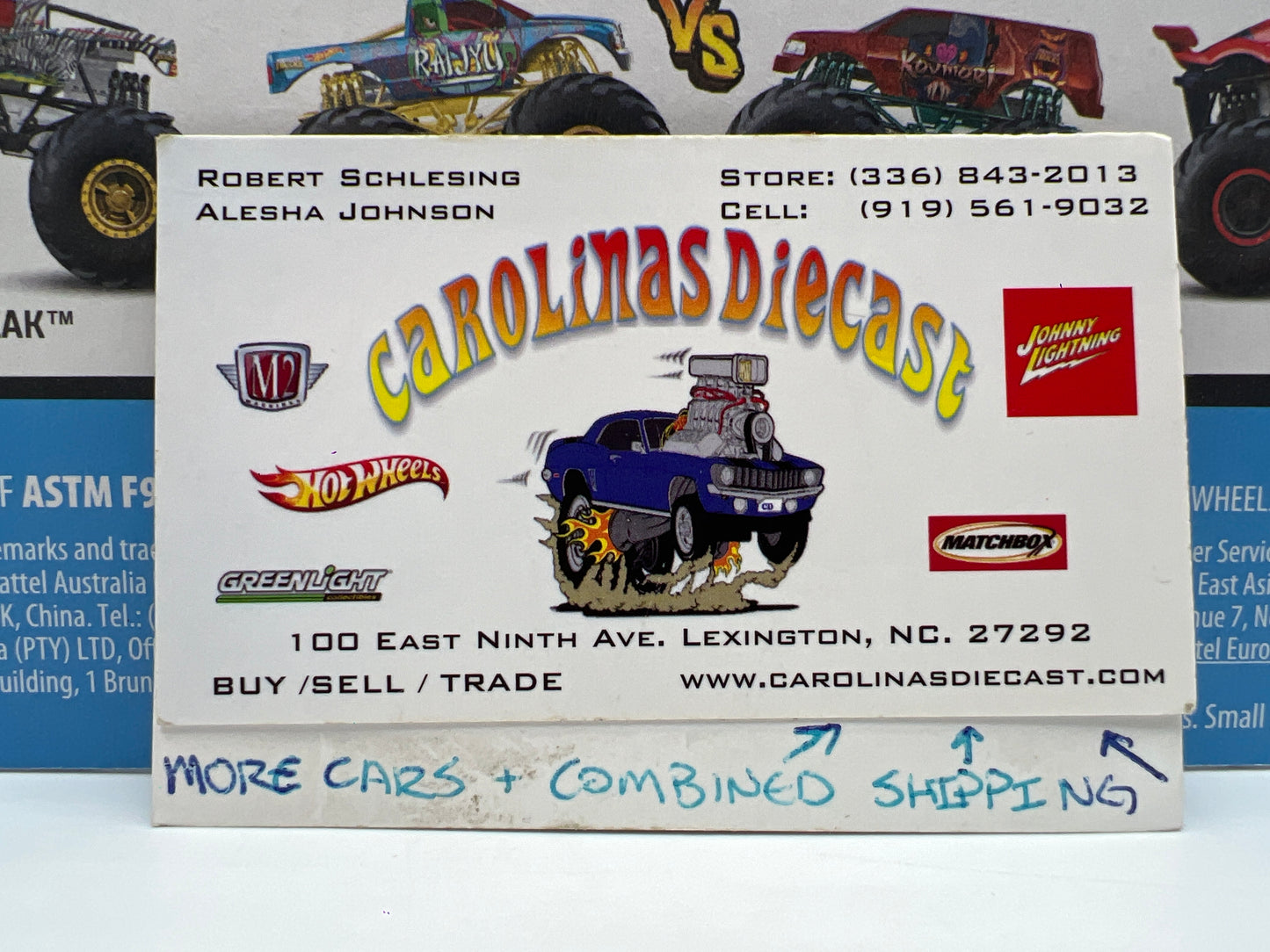 2021 Hot Wheels Monster Trucks Demolition Doubles Bigfoot Vs Snake Bite Cracked Blister