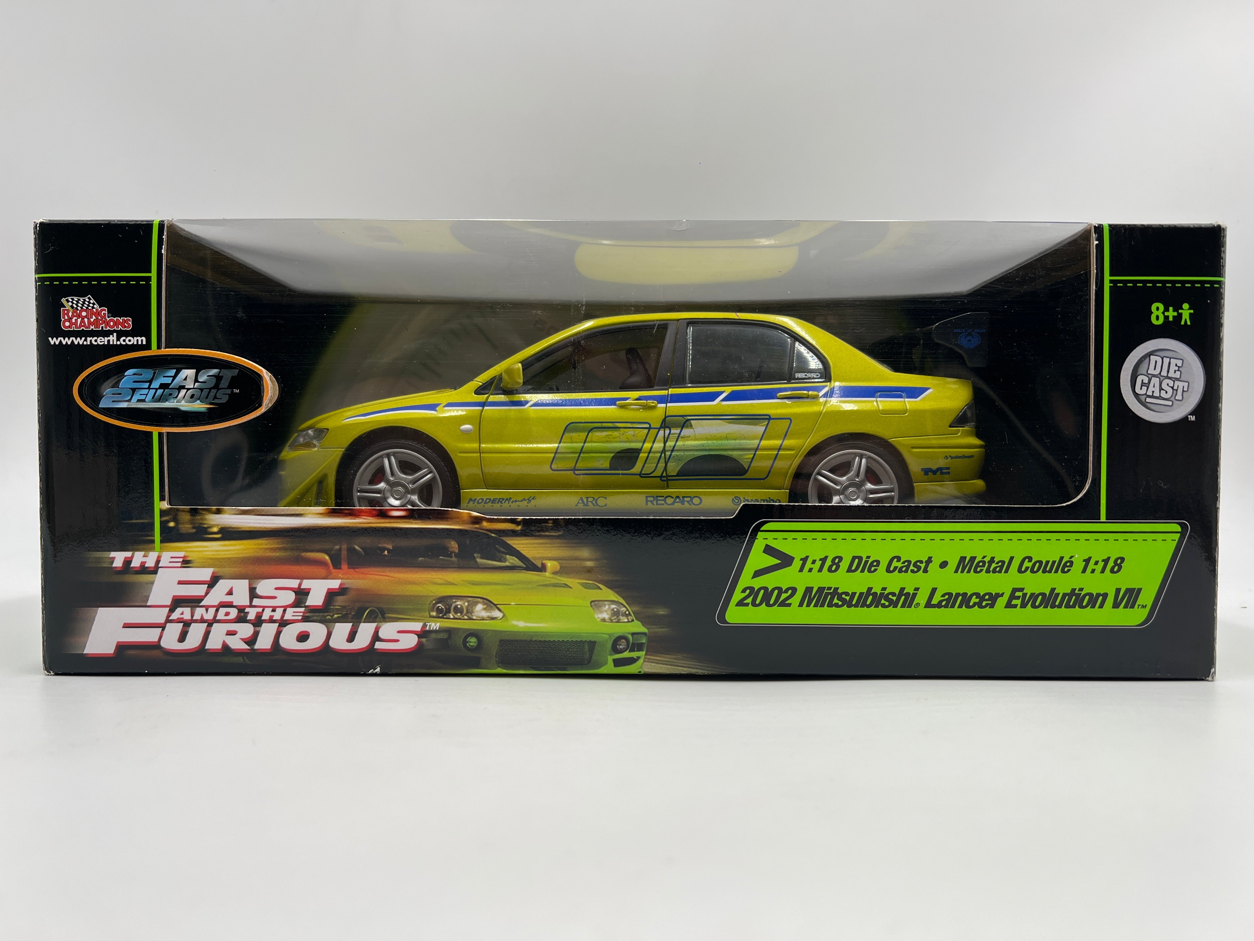 ミニカー RACING CHAMPIONS LANCER EVOLUTION Racing Champions 1/18 Fast & Furious 2002 Mitsubishi Lancer