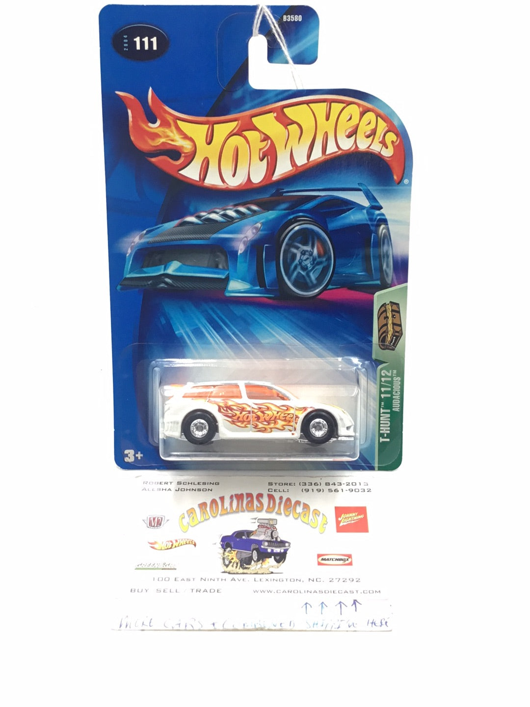 2004 Hot Wheels Treasure Hunt #111 Audacious rubber tires 283H