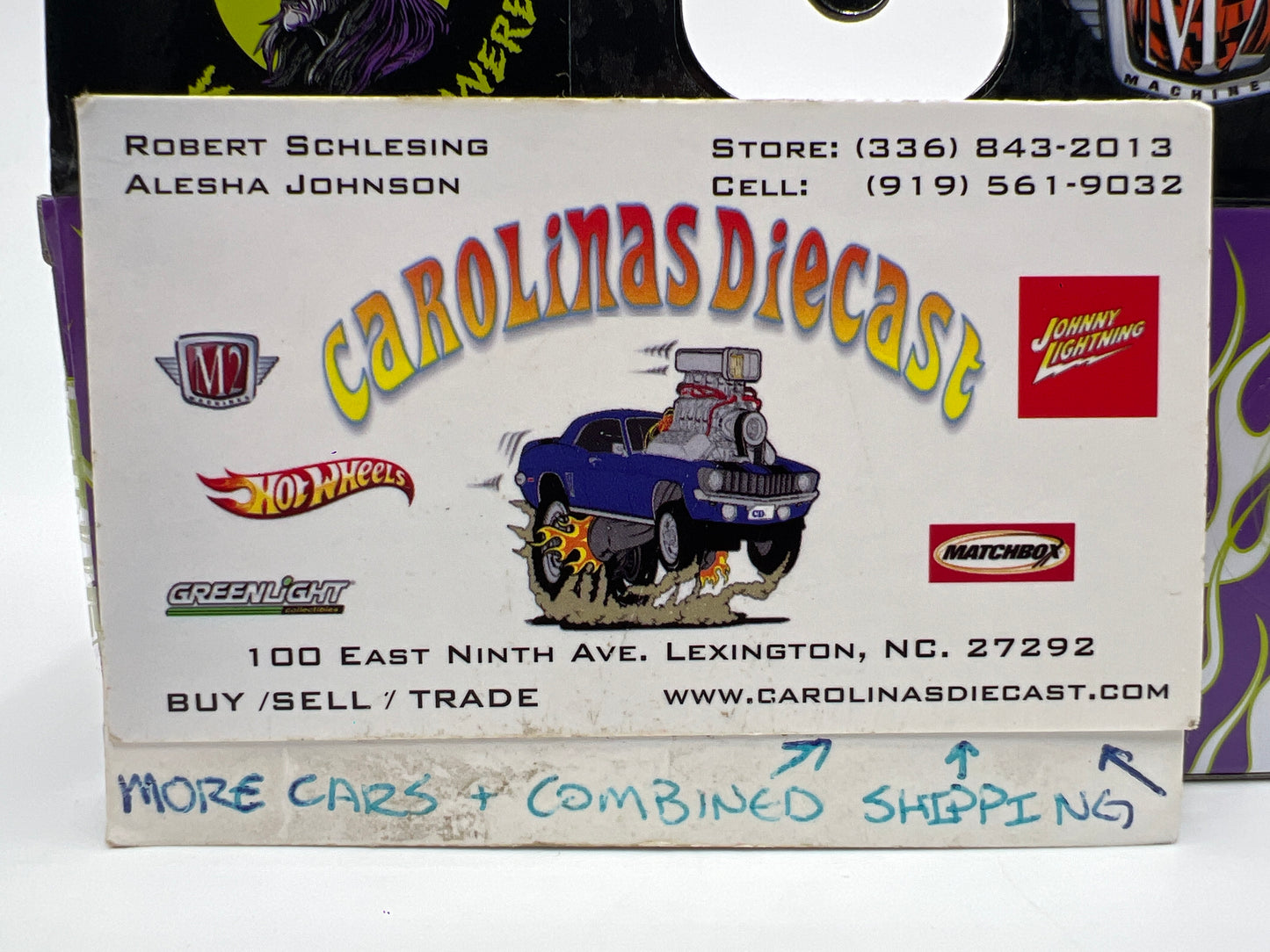 2025 M2 Machines Walmart Exclusive Halloween Witch You Were Here 1949 Mercury Custom Purple WMTS21