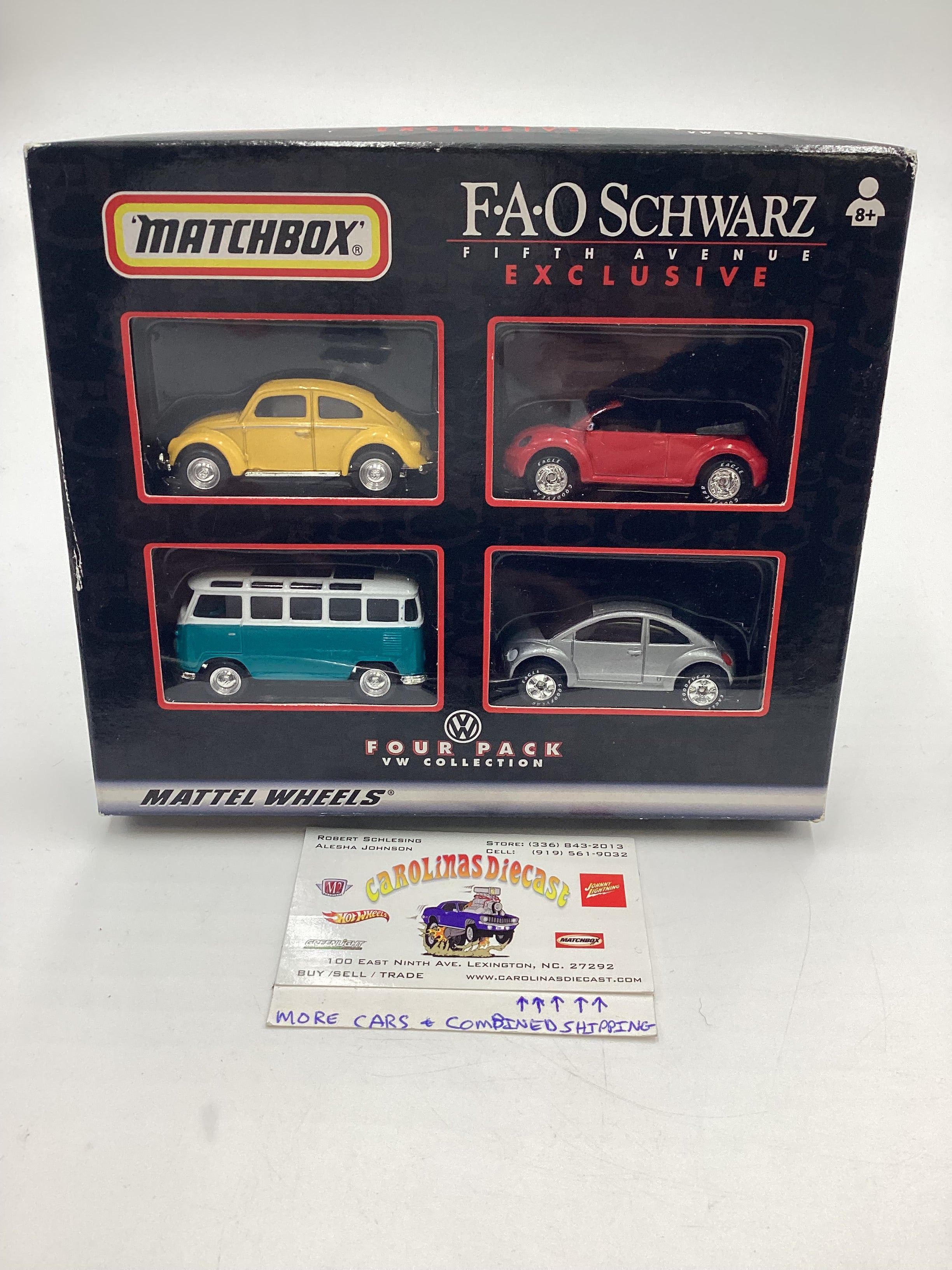 Matchbox FAO Schwarz Fifth Avenue Exclusive Four Pack VW