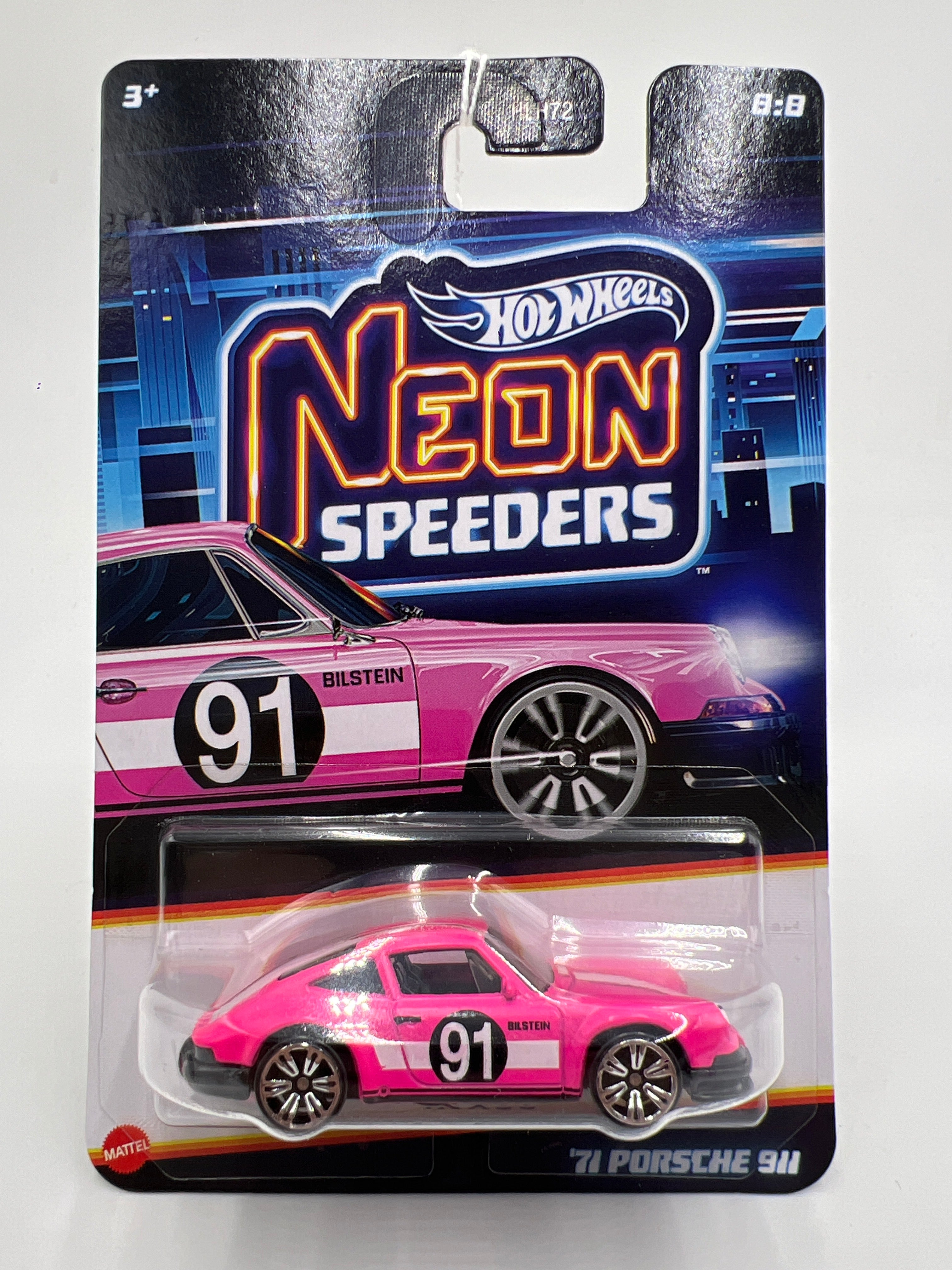2026 Hot Wheels Neon Speeders #8 CHASE 71 Porsche 911 Pink 158A