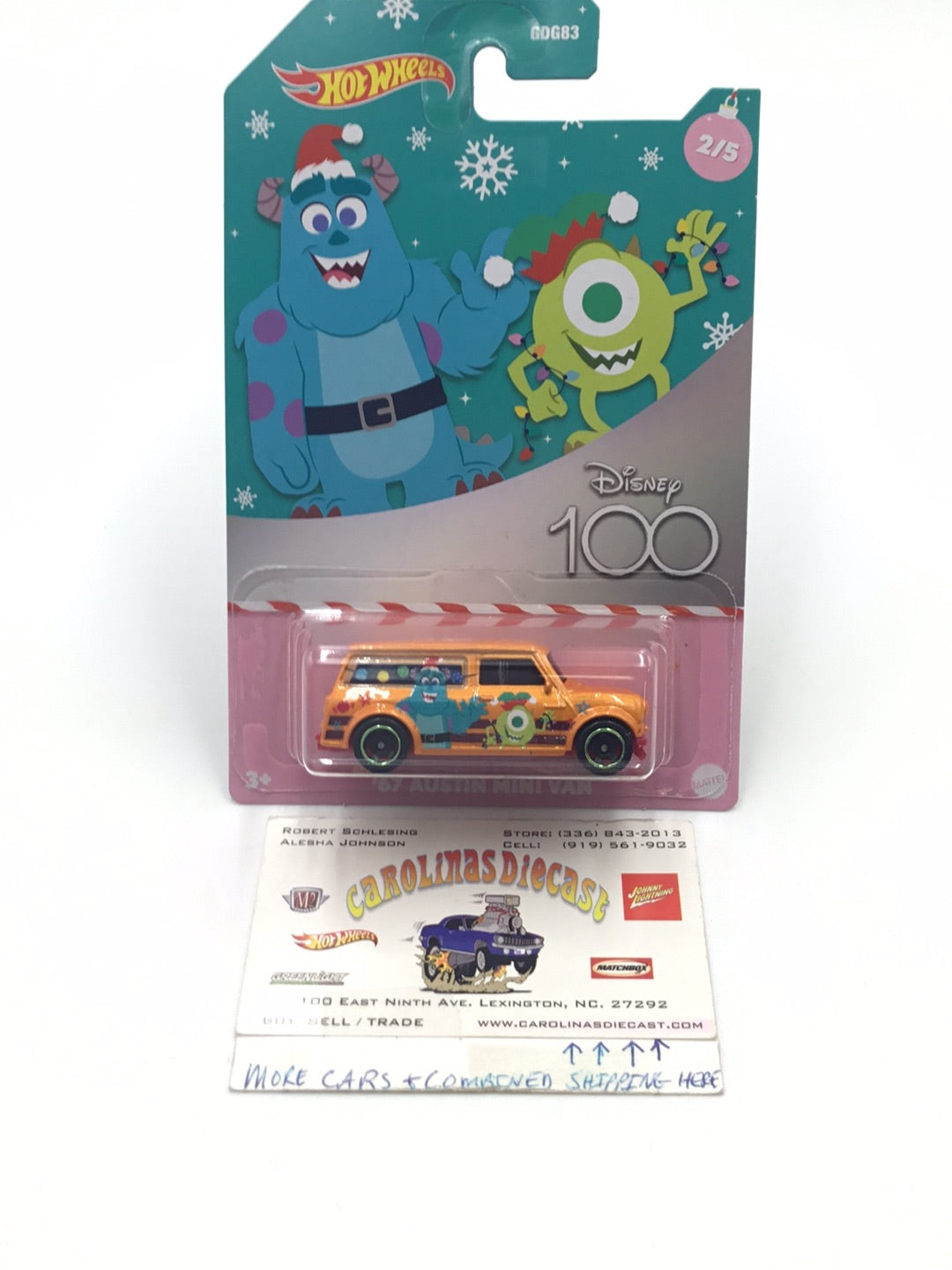 monsters inc hot wheels 2023 Hot wheels Disney 100 Monsters Inc 2/5 159A