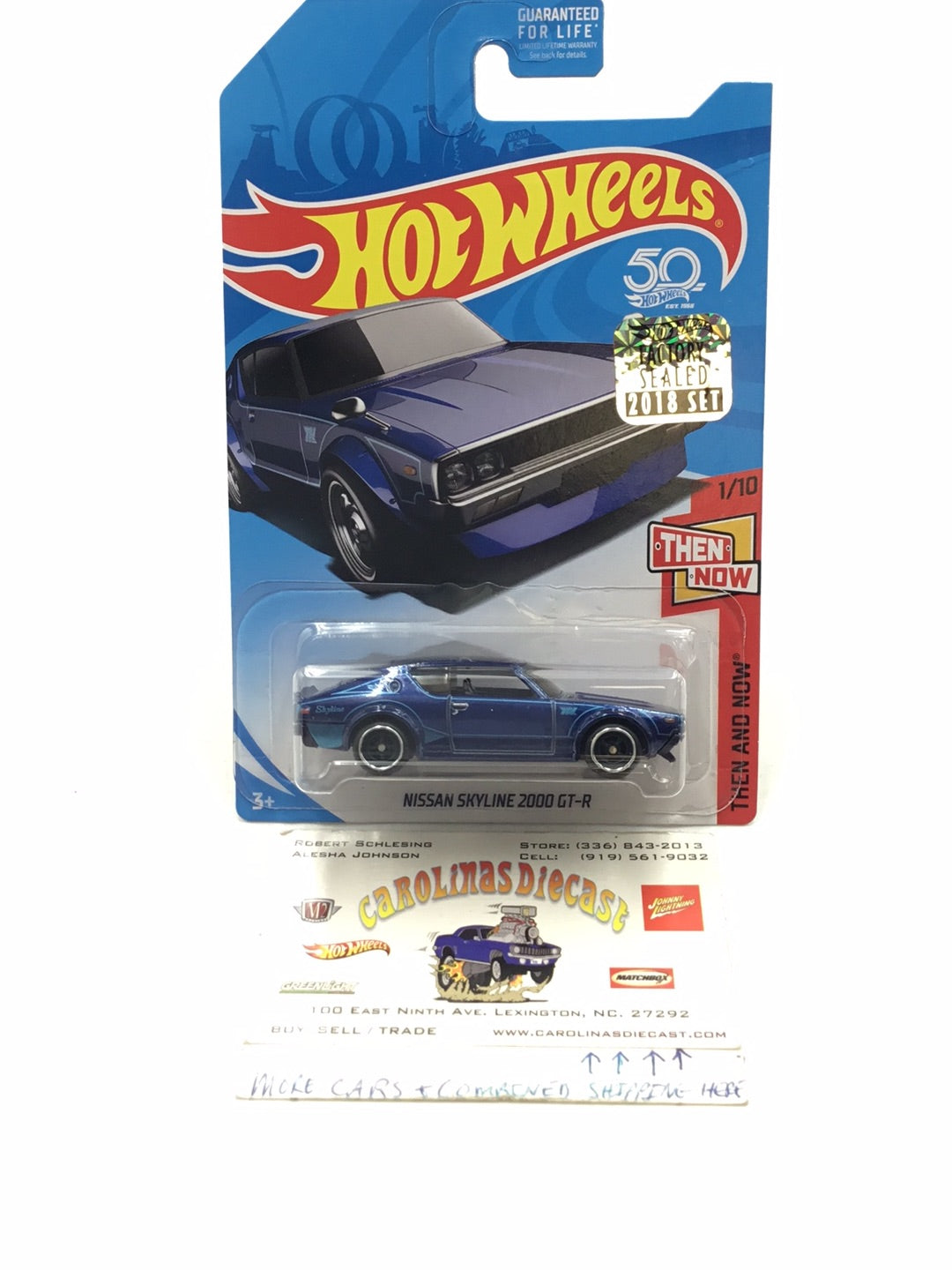 2018 HOT WHEELS NISSAN SKYLINE 2000 GT-R good SUPER TREASURE HUNT