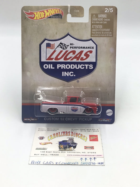 2023 Hot wheels Pop Culture Vintage Oil #2 Lucas oil Custom 62 Chevy Pickup 2/5 257H