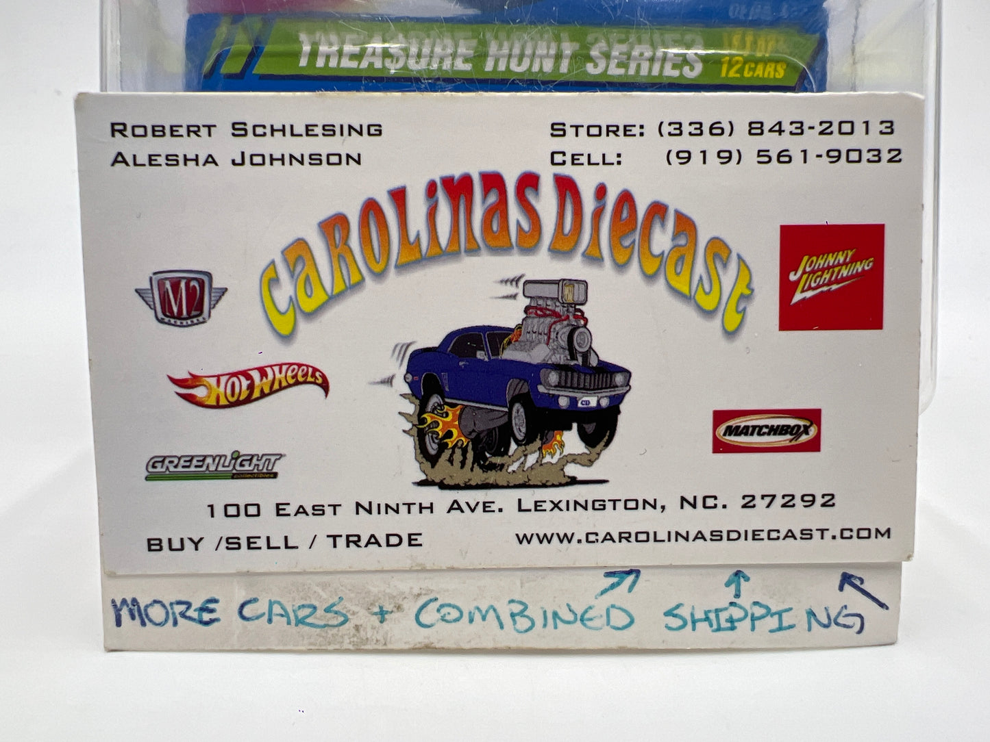 1995 Hot Wheels Treasure Hunt Series #1 Real Riders Olds 442 Blue W/Protector Blister Yellowed