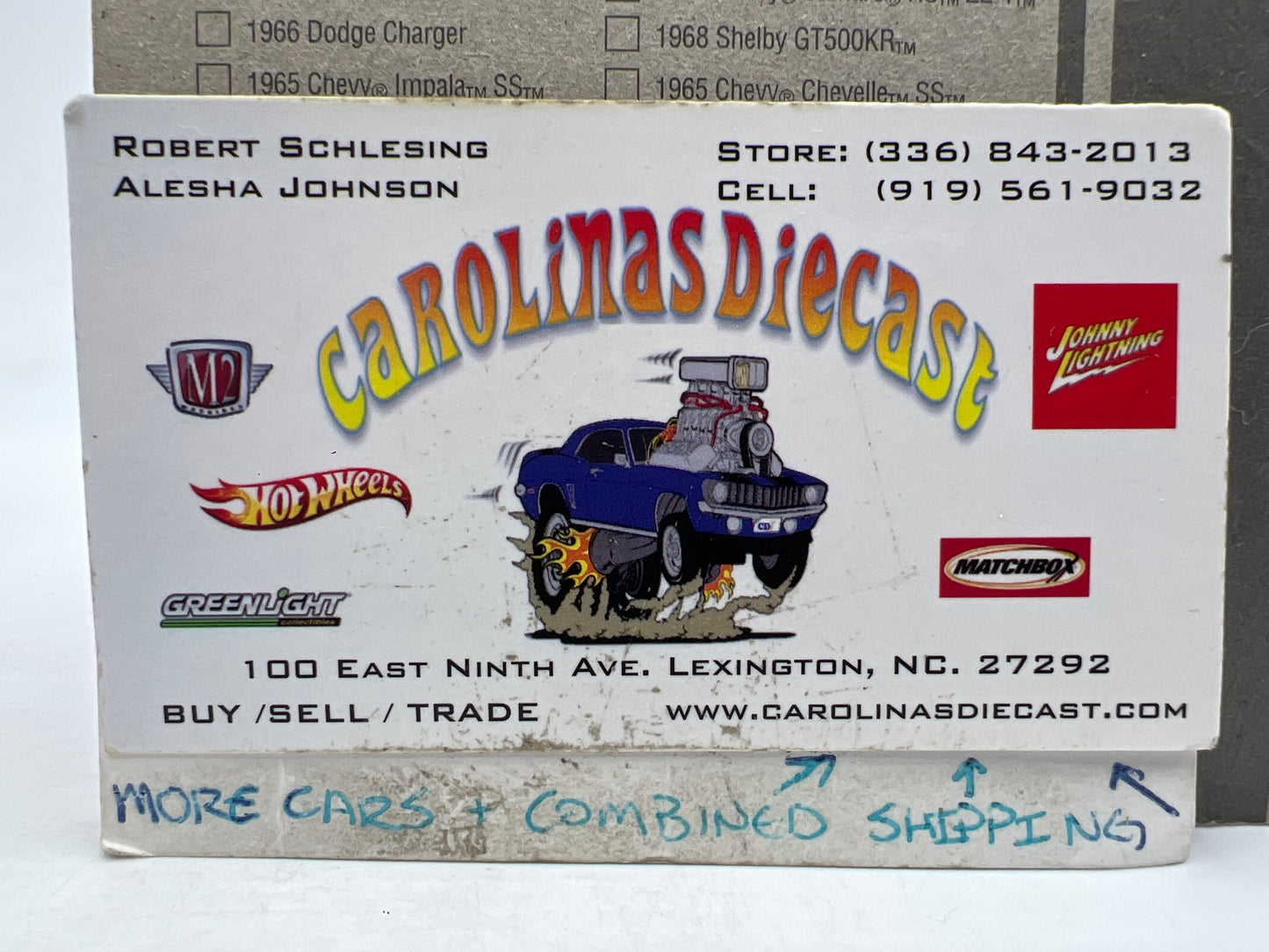 Johnny Lightning Small Card 1965 Ford Mustang 2+2 Fastback Green