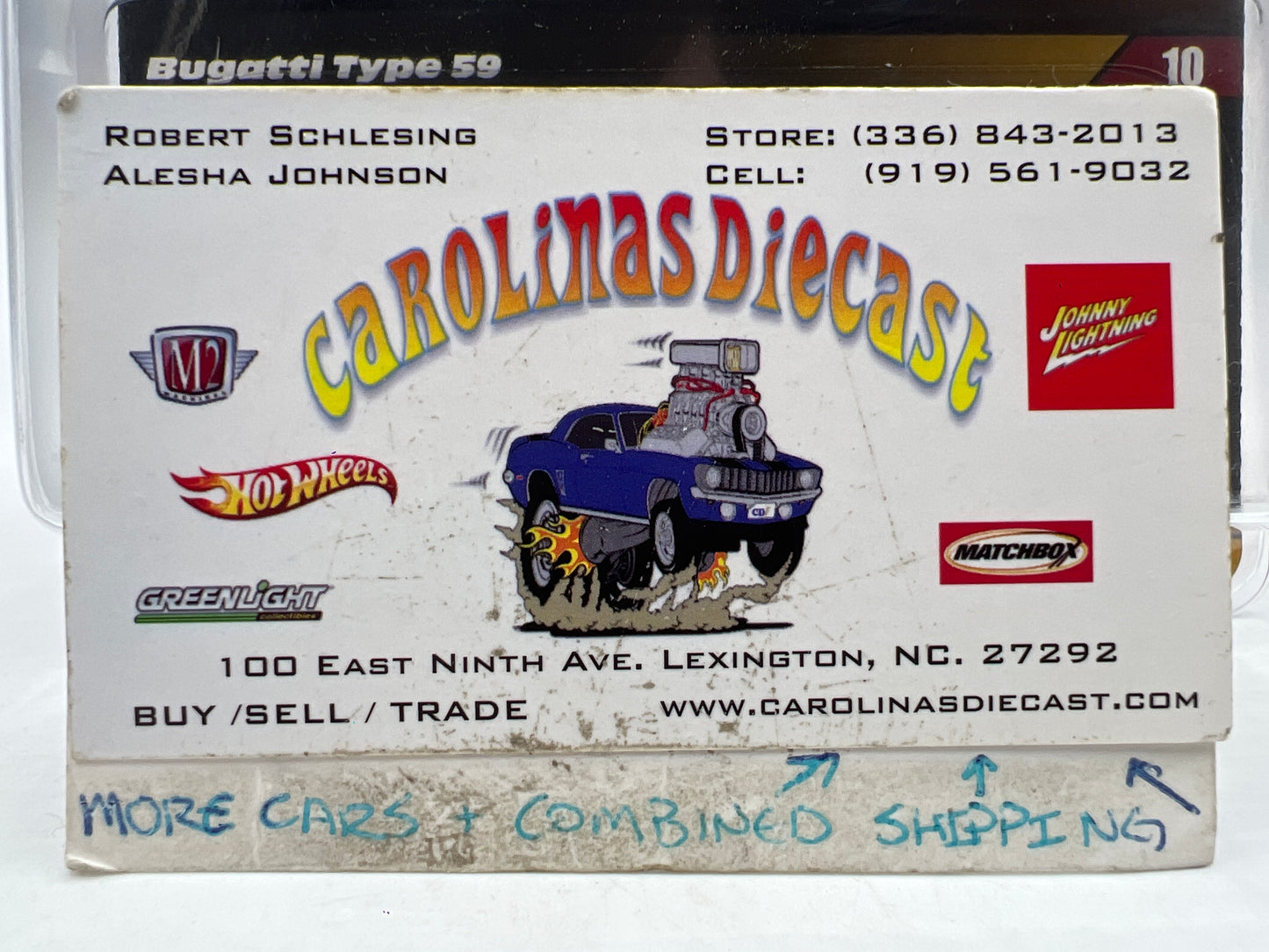 Hot Wheels RLC Elite 64 #10 Bugatti Type 59 Light Blue W/Protector