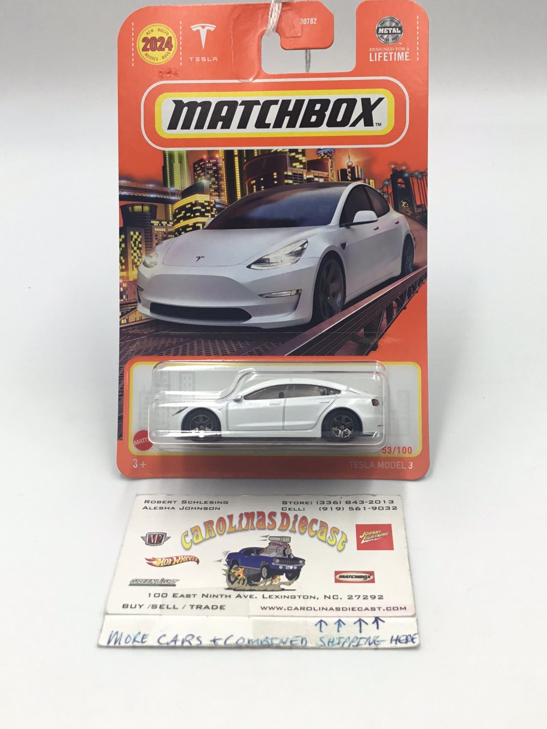 2024 matchbox #53 Tesla Model 3 S2 – carolinasdiecast