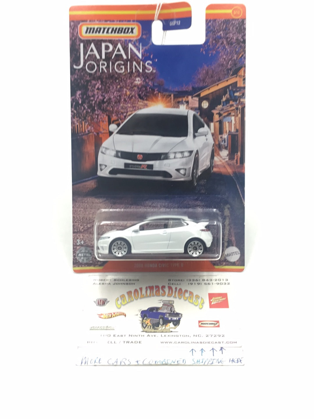 2021 Matchbox Japan Origins #3 2008 Honda Civic Type R LL9