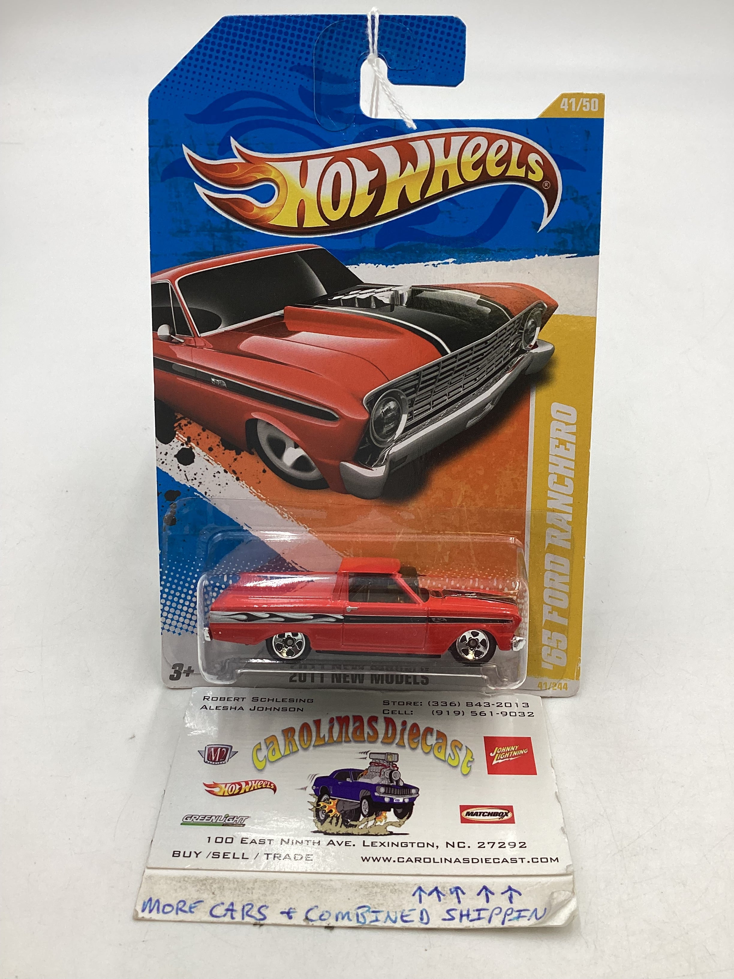 2011 Hot Wheels #41 65 Ford Ranchero Red 23H – carolinasdiecast