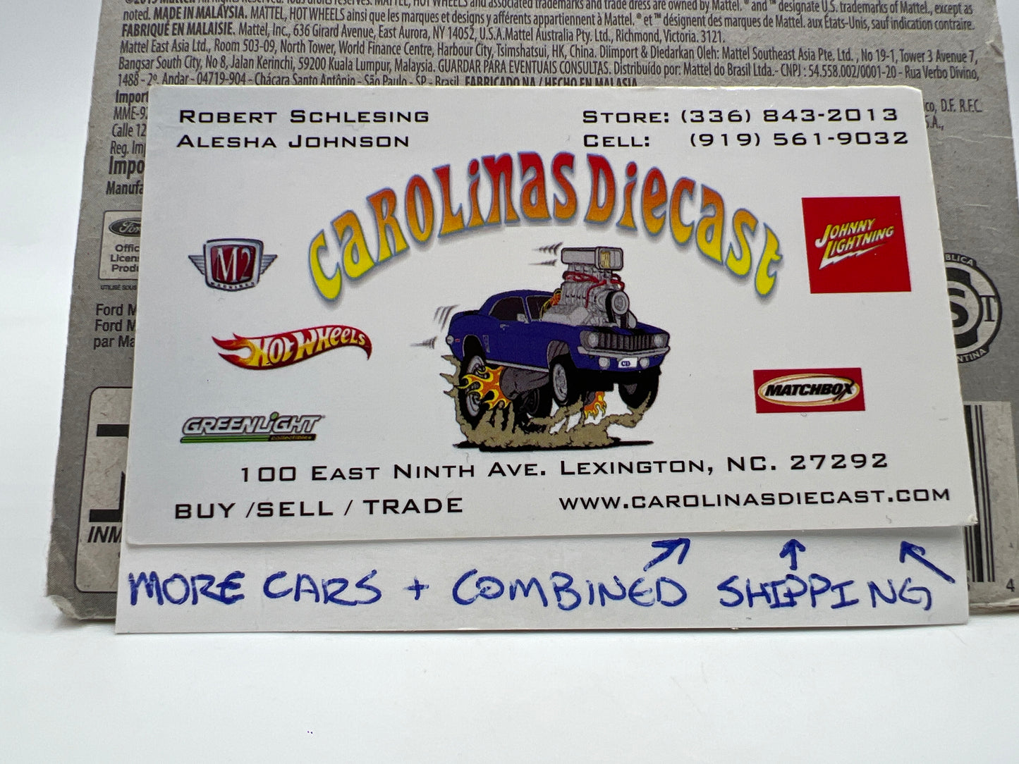 2016 Hot Wheels Art Cars #15 64 Lincoln Continental Brown International Card 57B