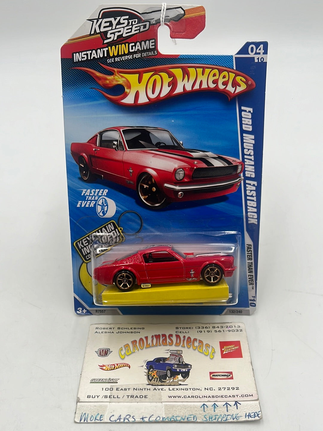 2010 Hot Wheels Faster Than Ever Ford Mustang Fastback Walmart
