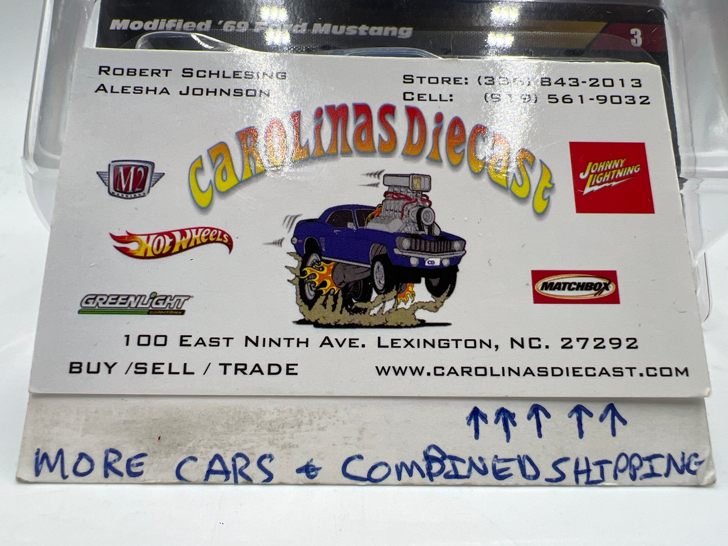 Hot Wheels RLC Elite 64 #3 Modified 69 Ford Mustang Blue W/Protector