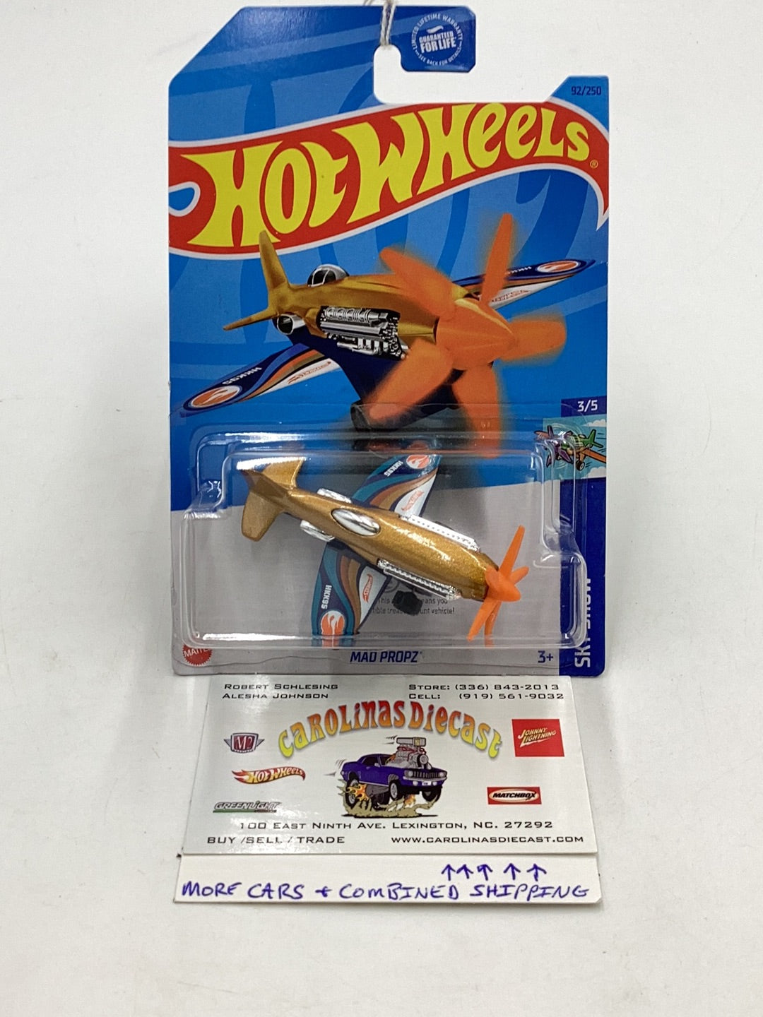 Hot Wheels Hw Daredevils Mad Propz Airplane Car 2017 Ka