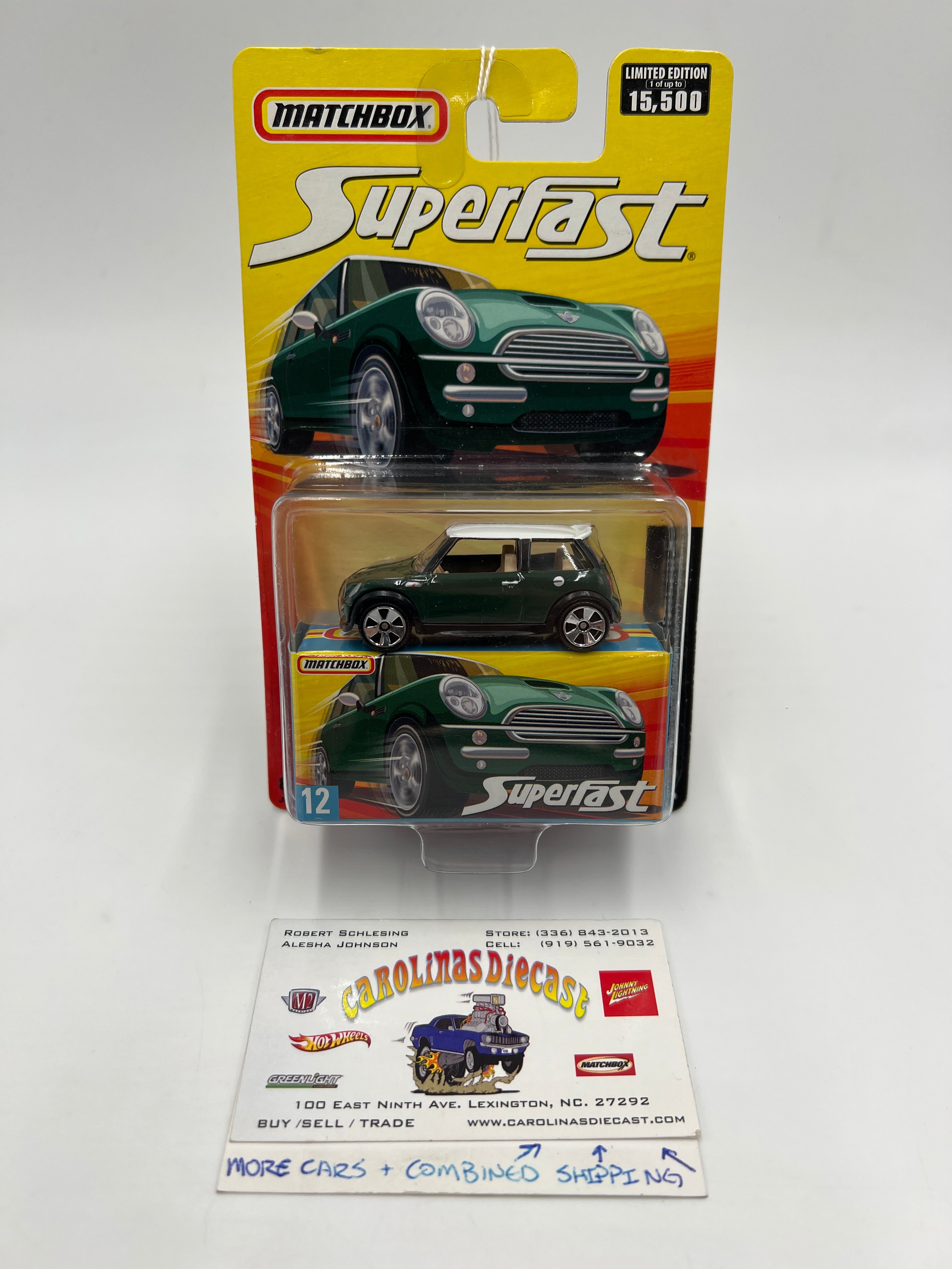 Matchbox Superfast #12 Mini Cooper S Green 167Q – carolinasdiecast