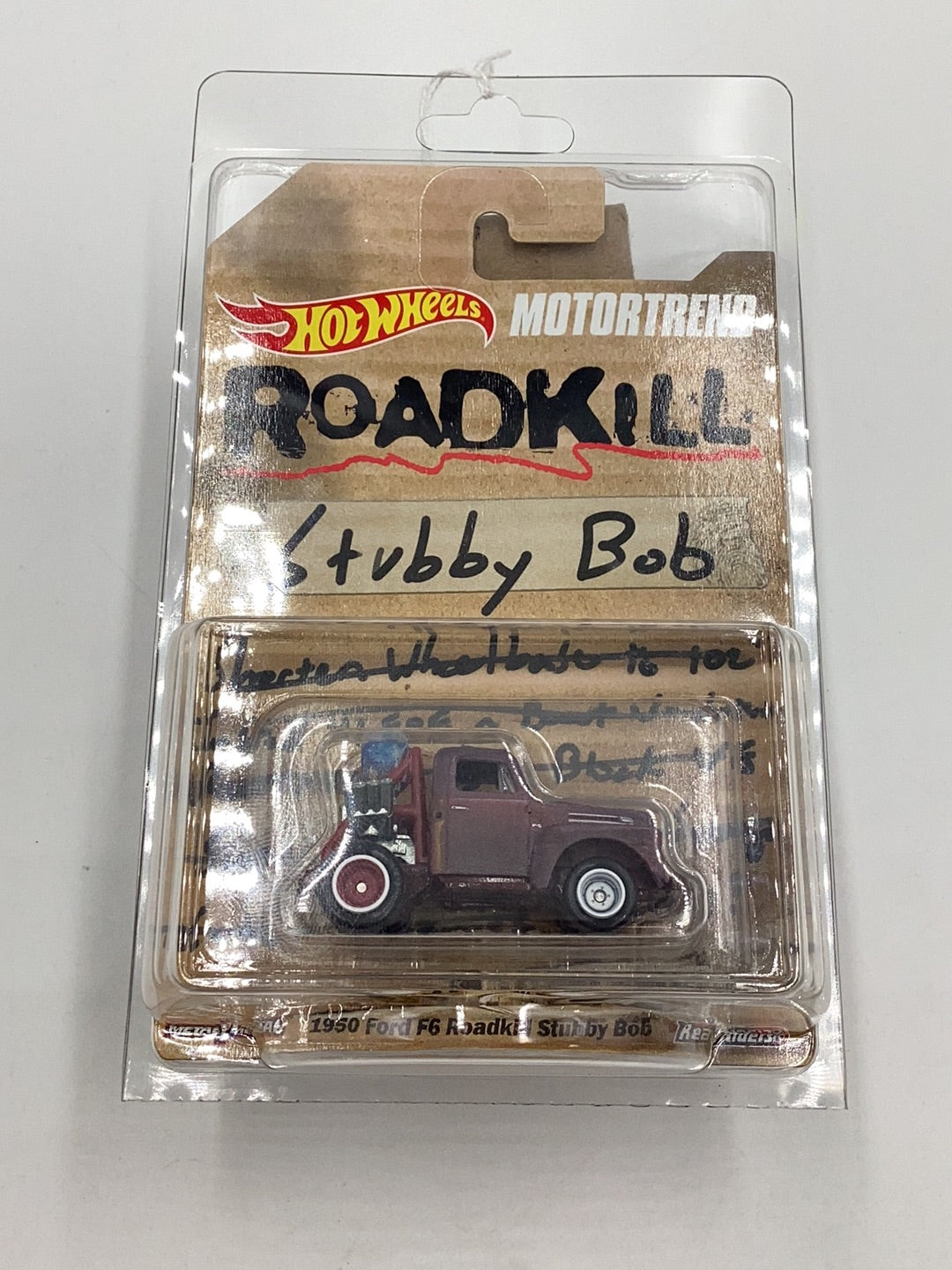 Hot Wheels Motortrend 1950 Ford F6 Roadkill Stubby Bob with protector