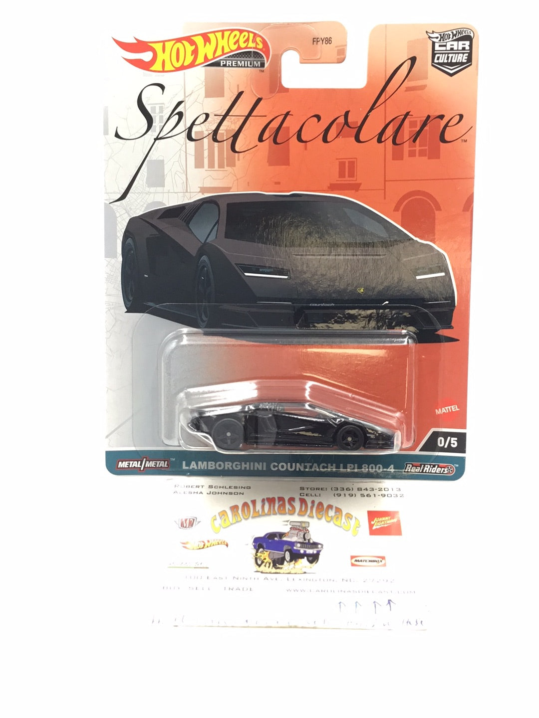 2023 Hot wheels car culture Spettacolare #0 Lamborghini Countach