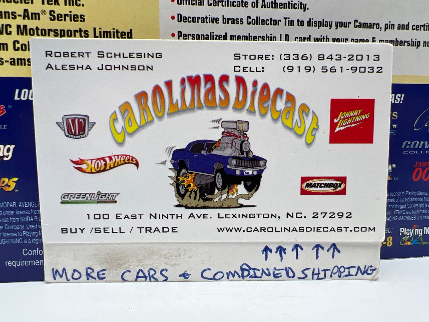 Johnny Lightning White Lightning Chase Racing Machines Pioneer Dodge Avenger AA/FC Black 2