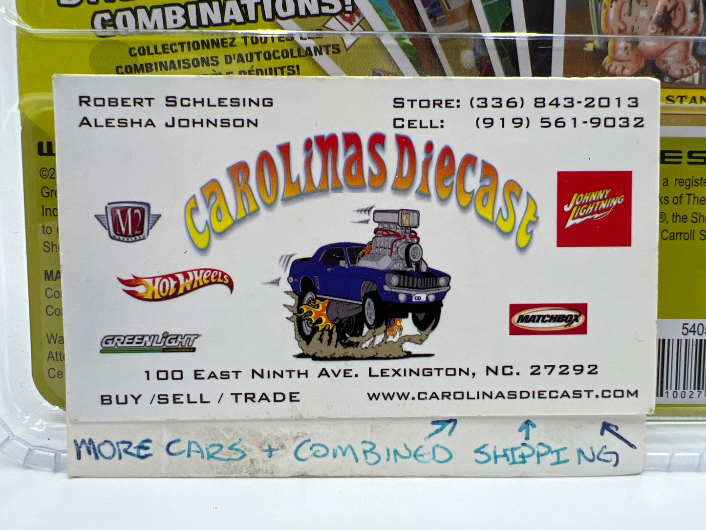 Greenlight Garbage Pail Kids Series 3 CHASE 1966 Shelby GT350 Yellow