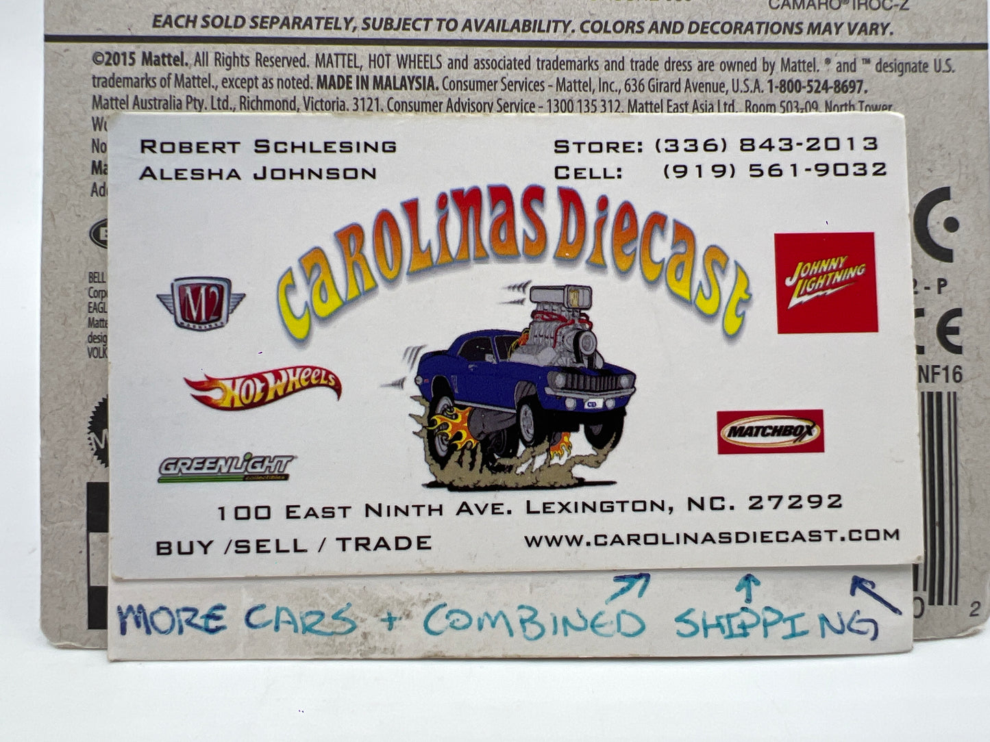 2016 Hot Wheels Target Retro 1985 Chevrolet Camaro IROC-Z White/Blue 157B