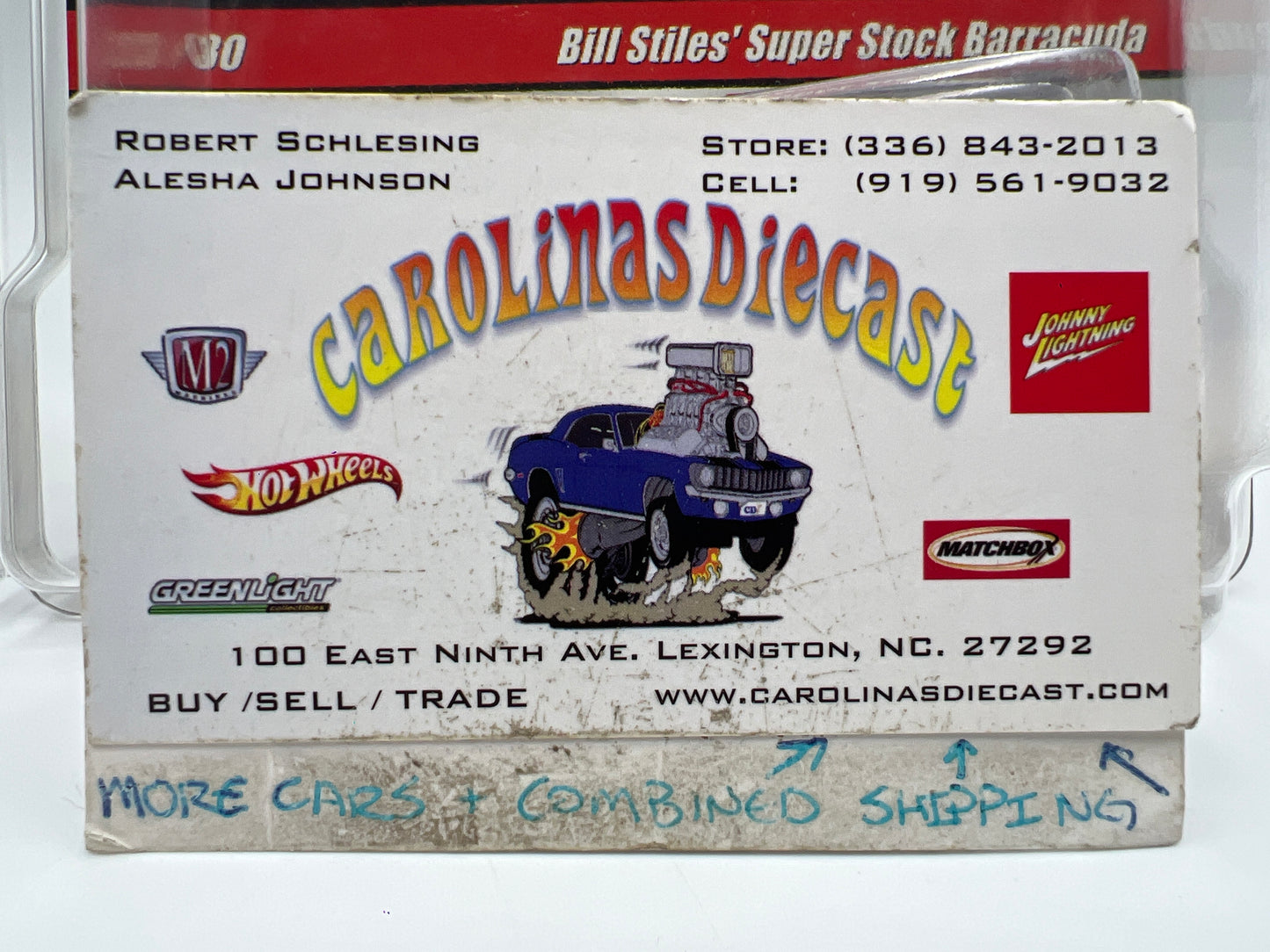 Hot Wheels Drag Strip Demons #23 Bill Stiles Super Stock Barracuda W/Protector