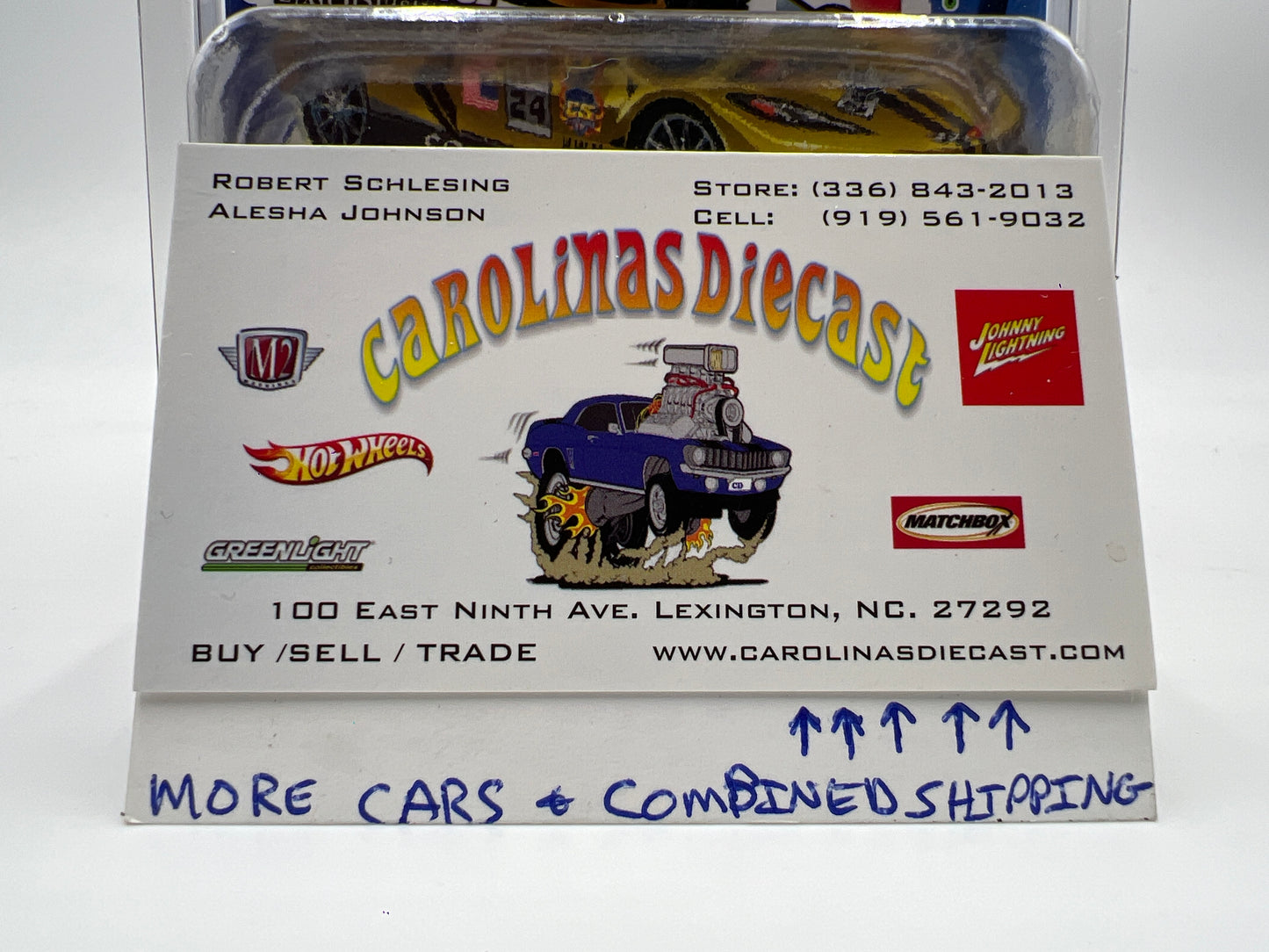 2024 Hot Wheels 24th Annual Collector Nationals Newsletter Corvette C8.R Yellow Chris Stangler Custom #472/1000 W/Protector