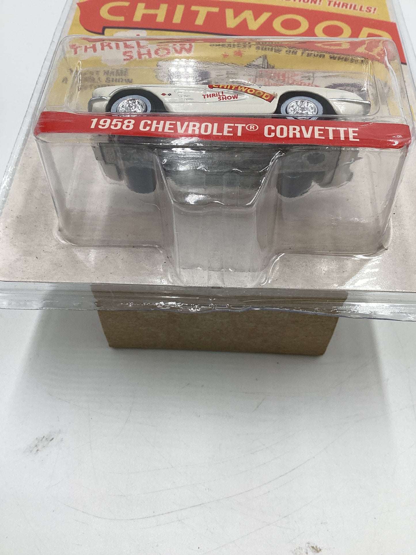 Greenlight GL Hobby Exclusive Chitwood 1958 Chevrolet Corvette White 182E