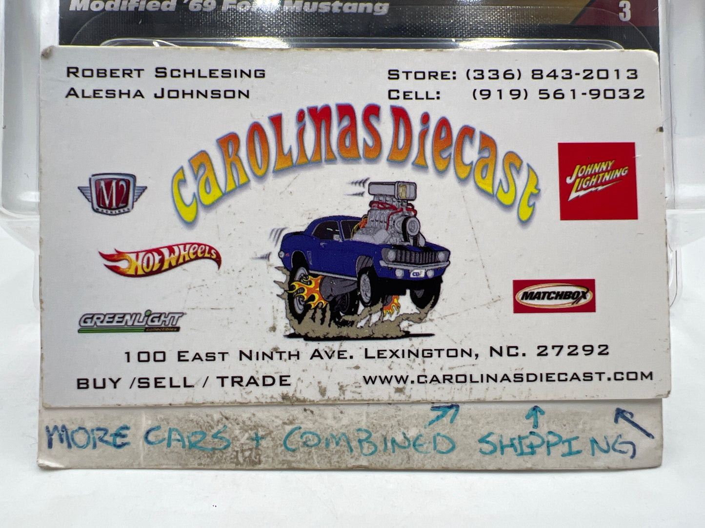 Hot Wheels RLC Elite 64 #3 Modified 69 Ford Mustang Blue W/Protector