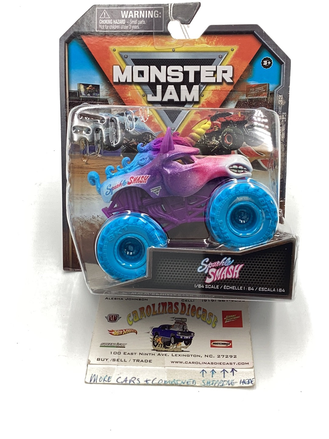 Monster Jam Sparkle newest Smash