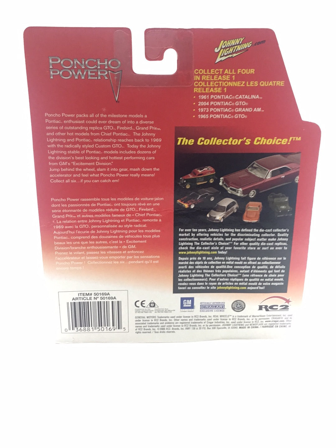 Johnny lightning Poncho Power 1965 Pontiac GTO QQ2