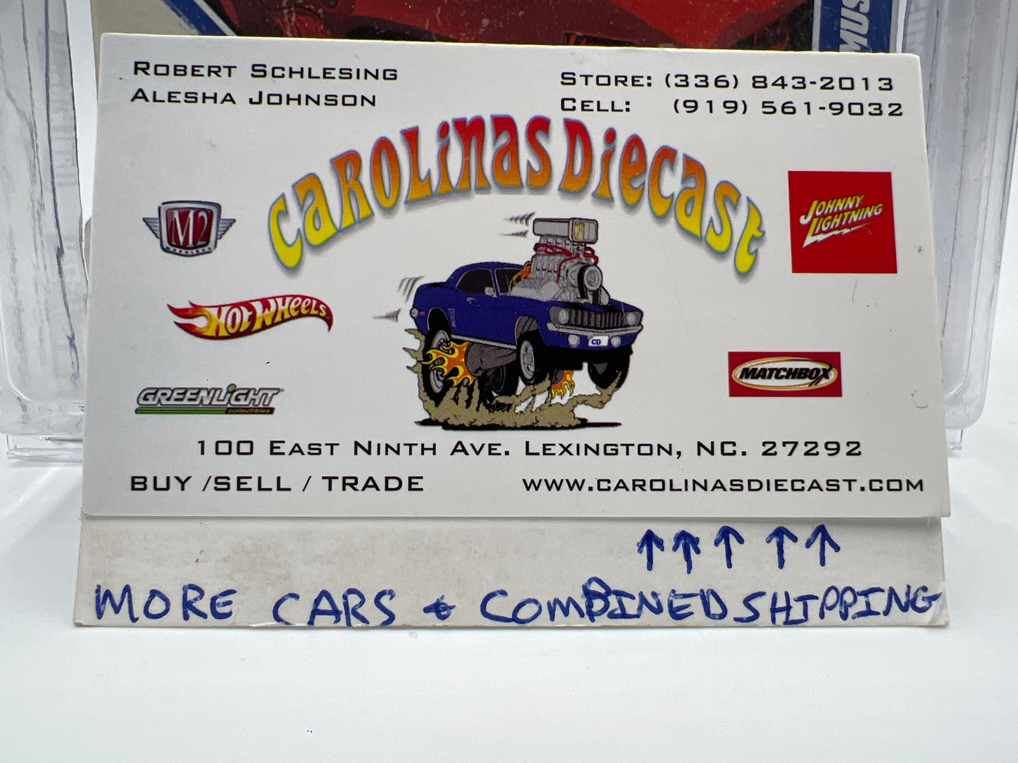 Hot Wheels Premium Vintage Racing #5 A.J. Foyts 65 Ford Mustang White W/Protector