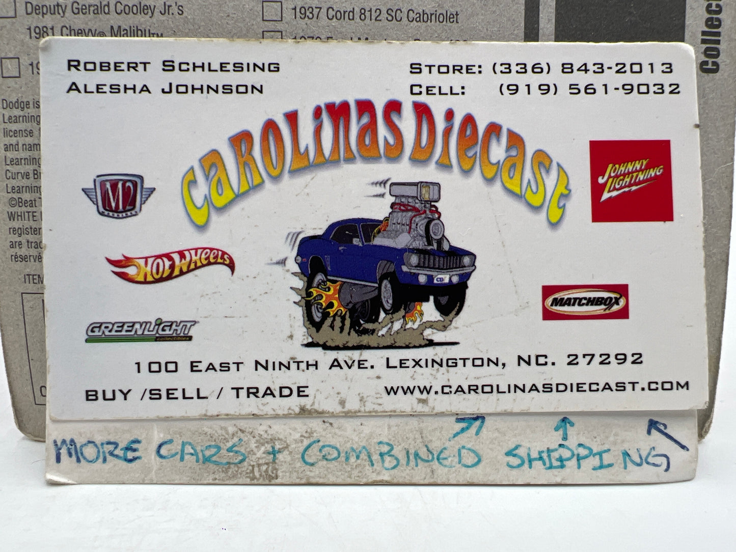 Johnny Lightning Small Card 1968 Chevy Camaro Copo Orange 216Q