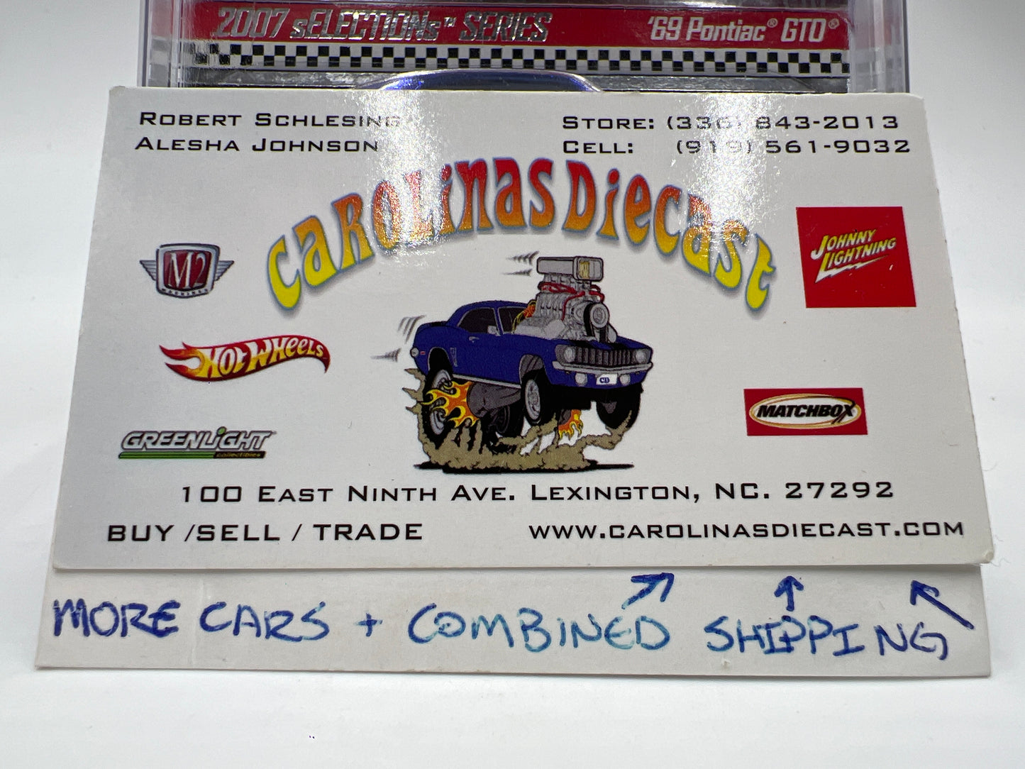 2007 Hot Wheels RLC sELECTIONs Series #3B 69 Pontiac GTO Blue 2203/9015 W/Protector