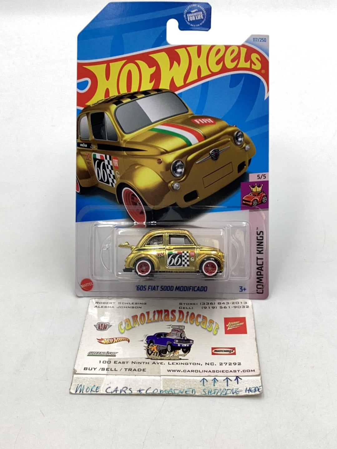 Hot Wheels 2024 E Case Super Treasure Hunt #117 60s Fiat 500D Modifica –  carolinasdiecast