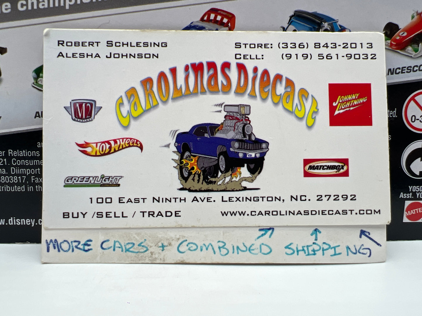 Disney Pixar Cars WGP 2 Pack Nigel Gearsley & Austin Littleton Card Not Perfect