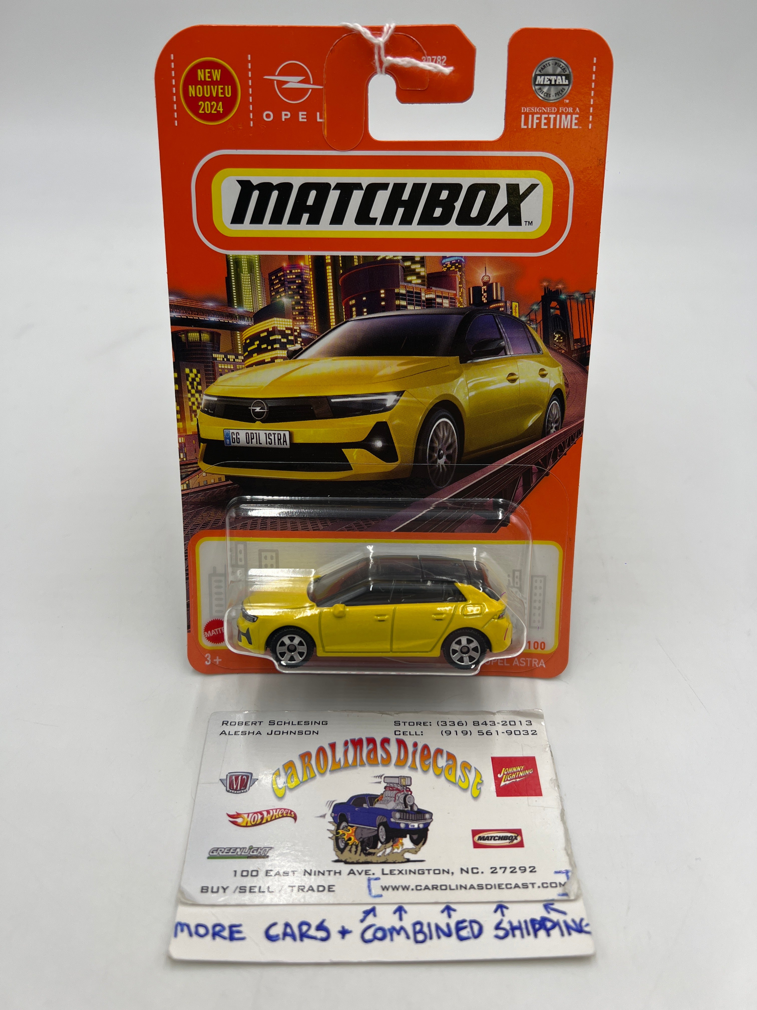 2024 Matchbox #87 2022 Opel Astra Yellow 212G – carolinasdiecast