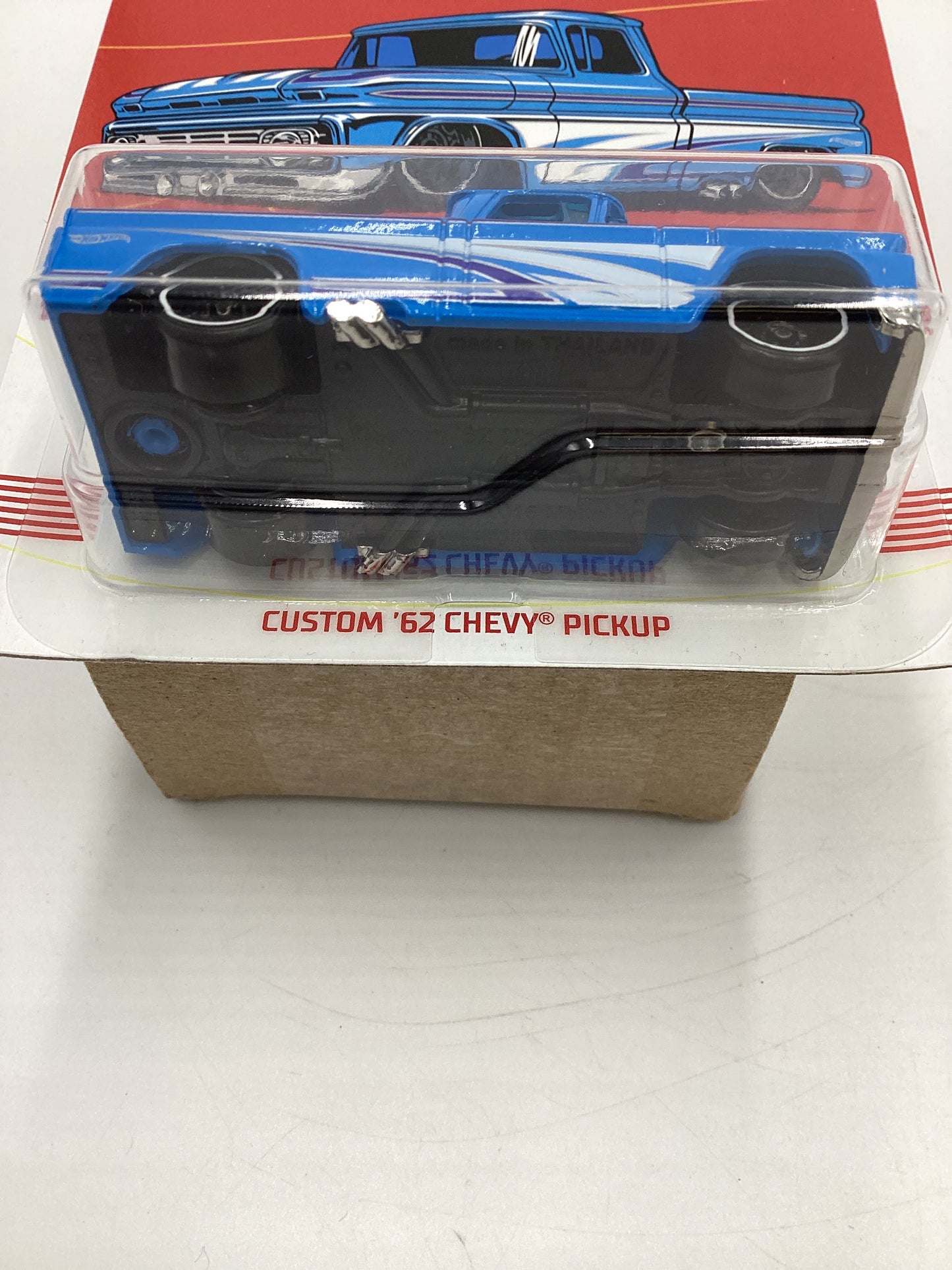 Hot Wheels Walmart Exclusive American Truck Series #7 Custom 62 Chevy Pickup Blue 158F